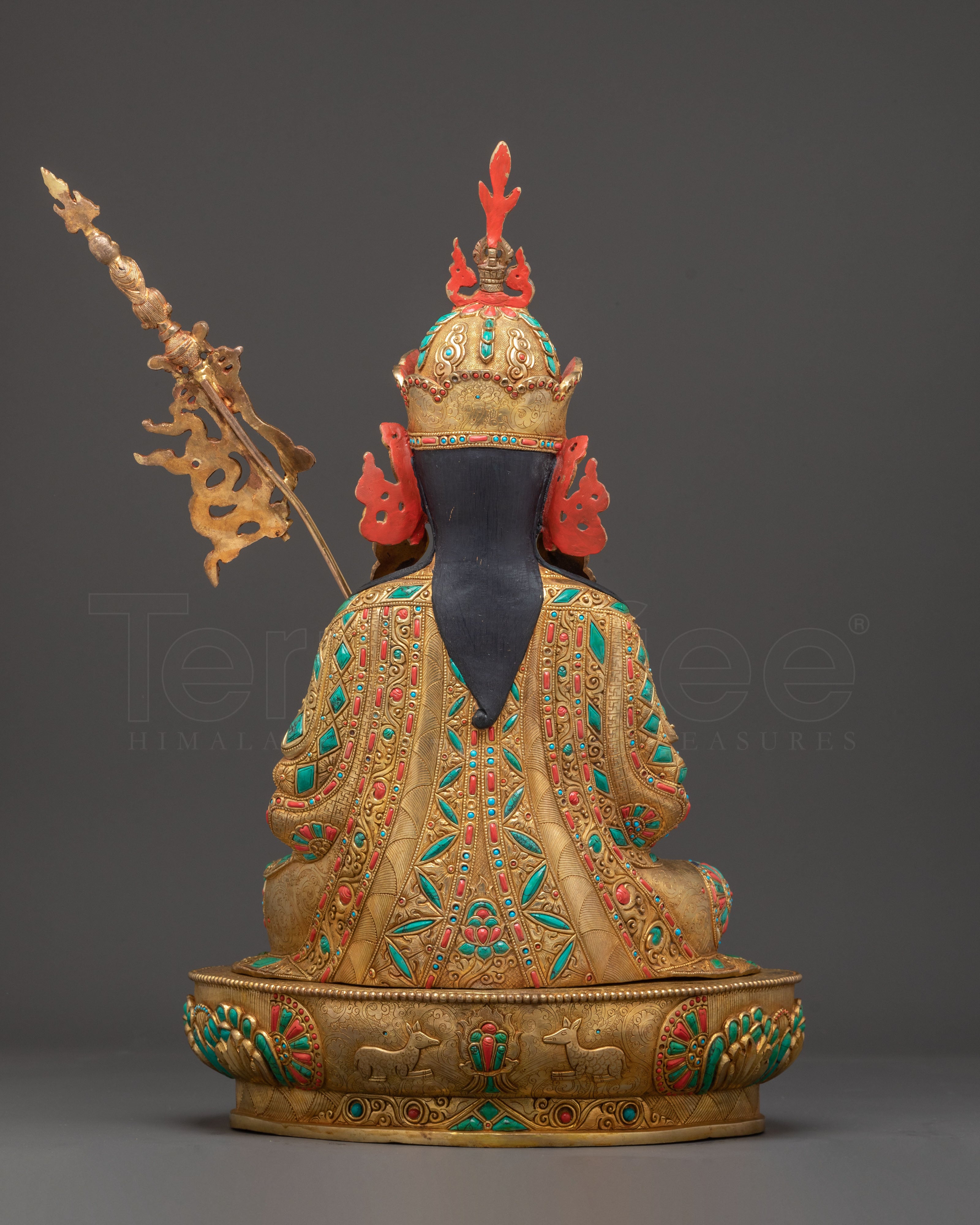 Blessing Guru Tsokye Dorje Statue | Radiant Gilded Masterpiece