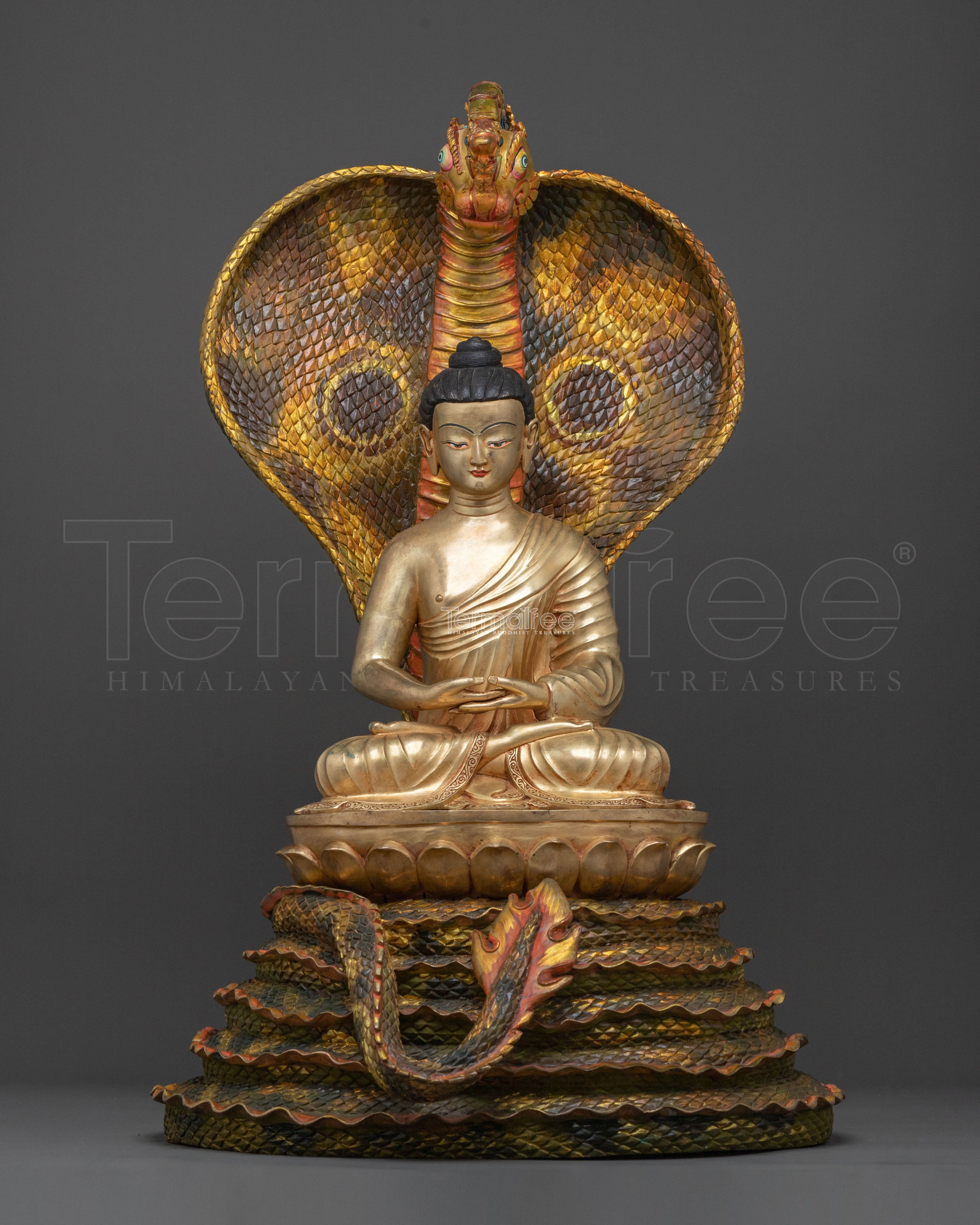 Buddhist Philosopher Naagarjuna Statue | Sacred Altar Sculpture