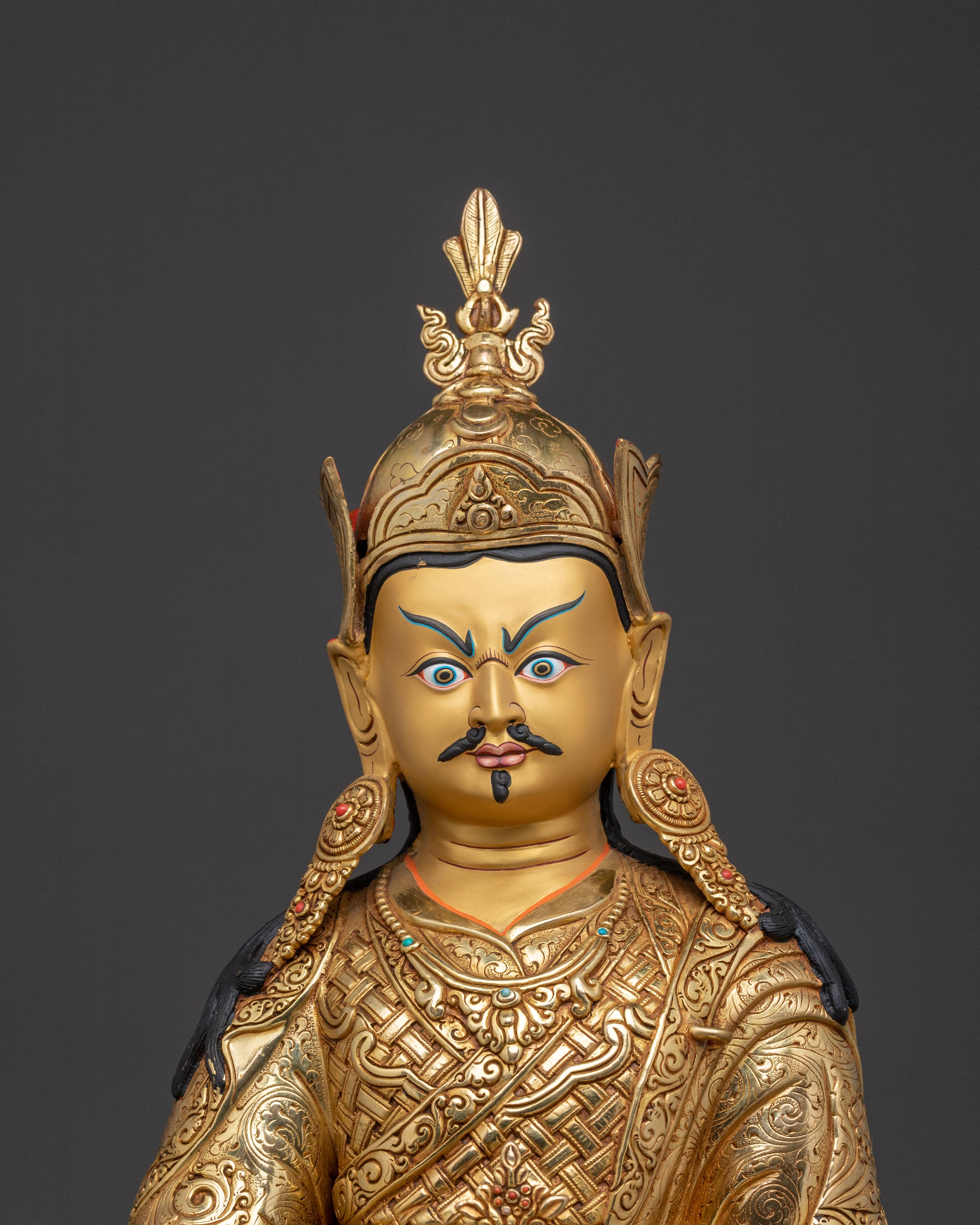 Blessing Statue of Guru Rinpoche - Handcrafted Masterpiece