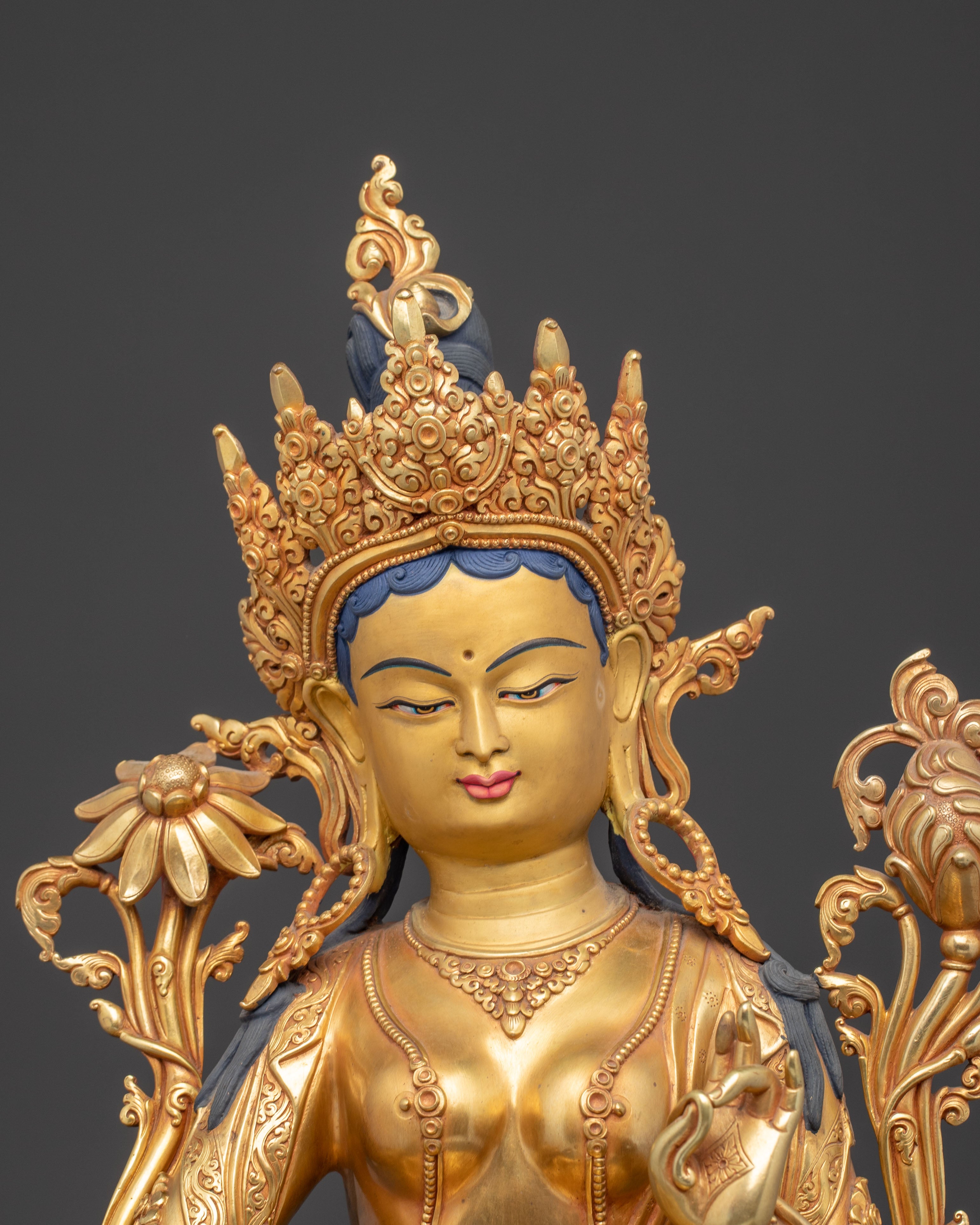 Divine Radiant Shyama Tara Statue | Mother of All Buddhas