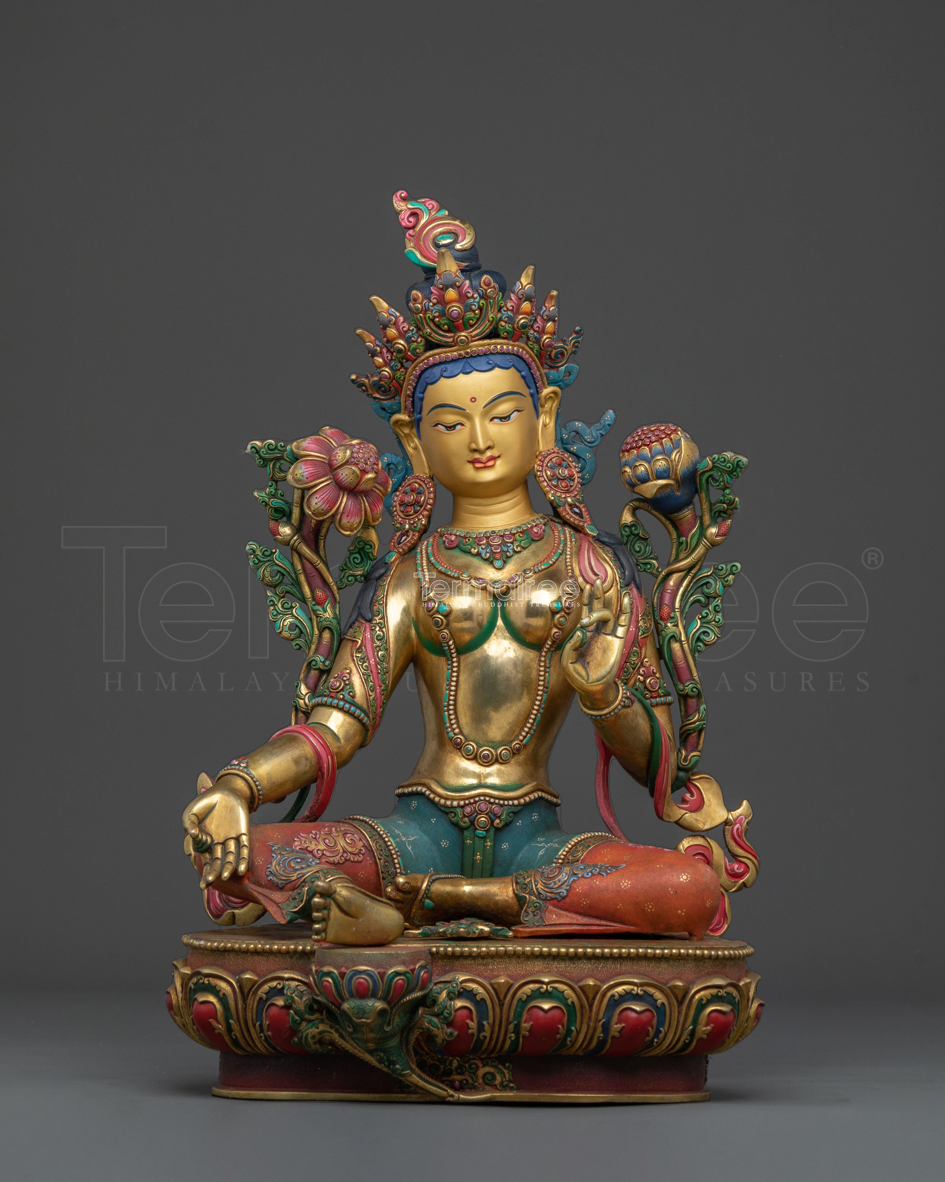 Green Tara Guardian Deity Statue | Compassion Home Altar Decor