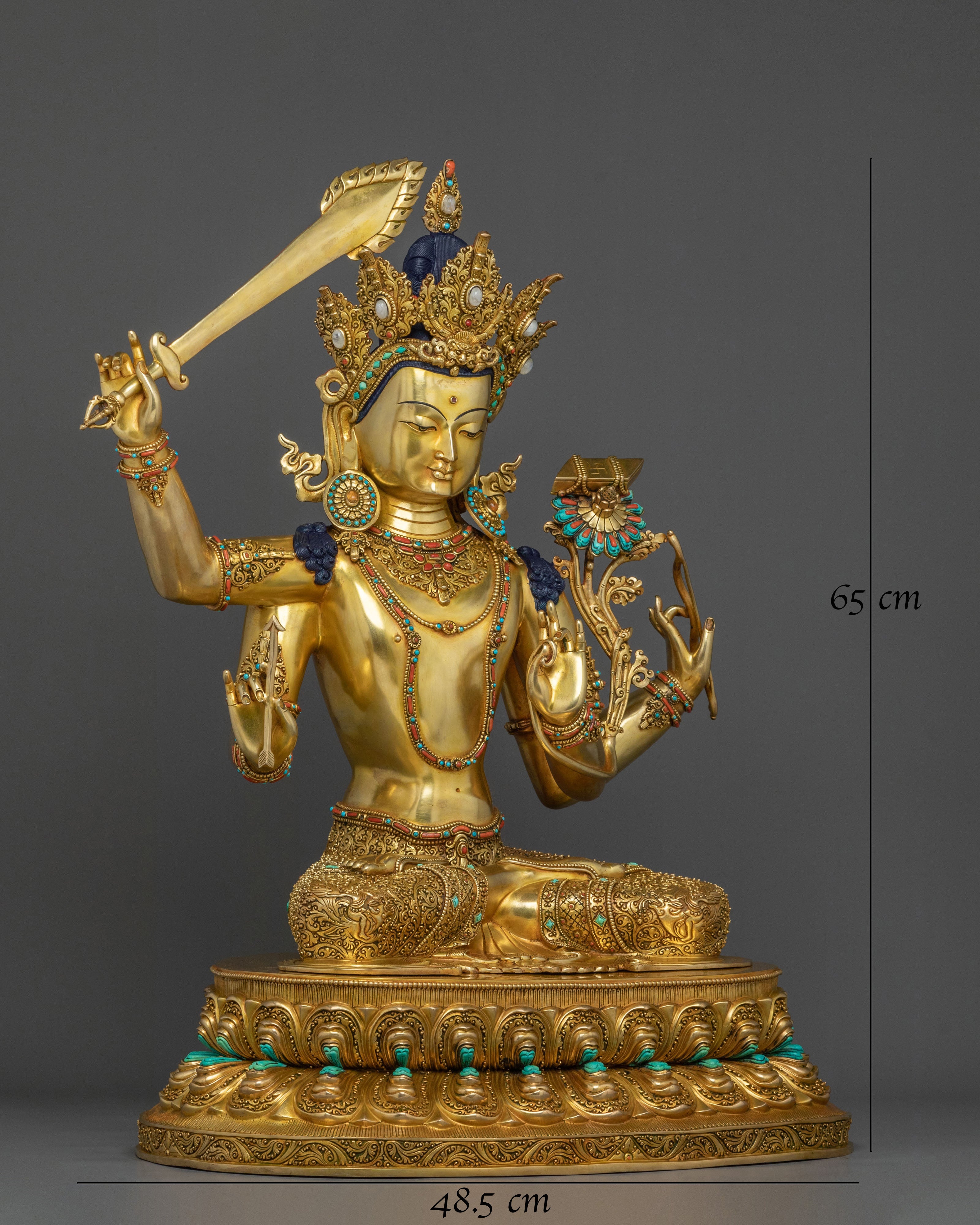 Maha Manjushri Statue | Bodhisattva of Supreme Wisdom
