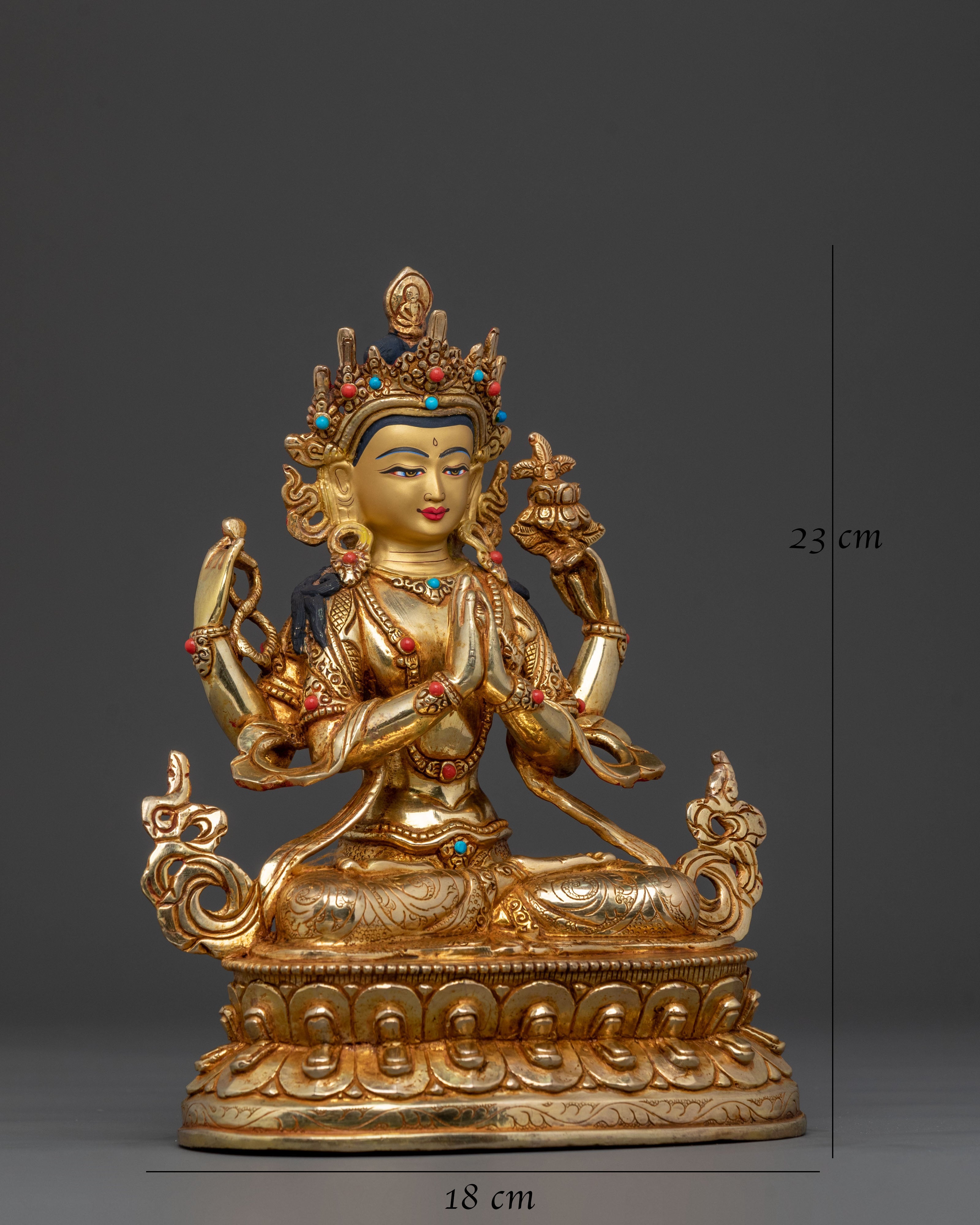 Protector Chenrezig Statue | Avalokiteshvara Figurine