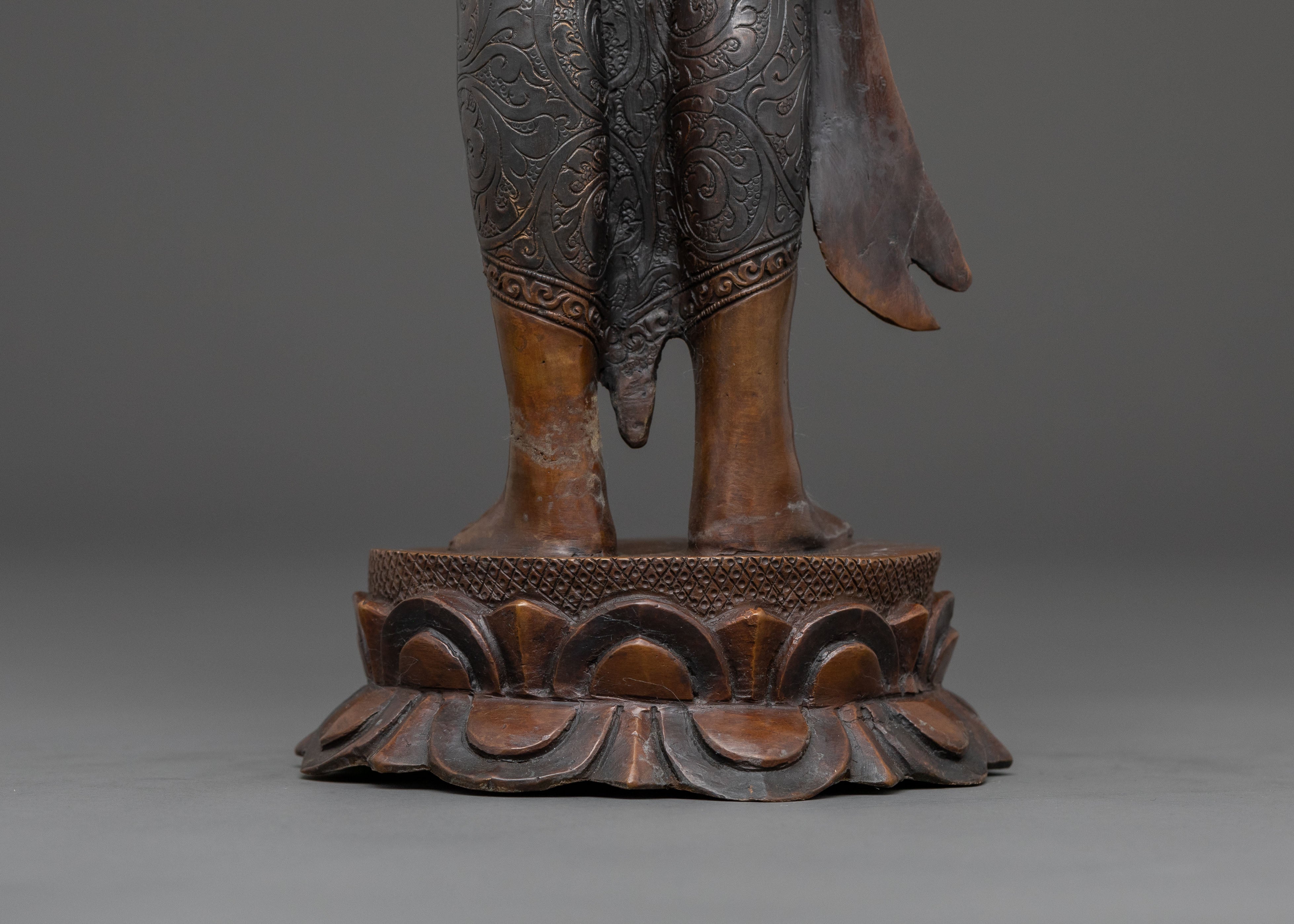 Padmapani Copper Statue | Meditational Figure