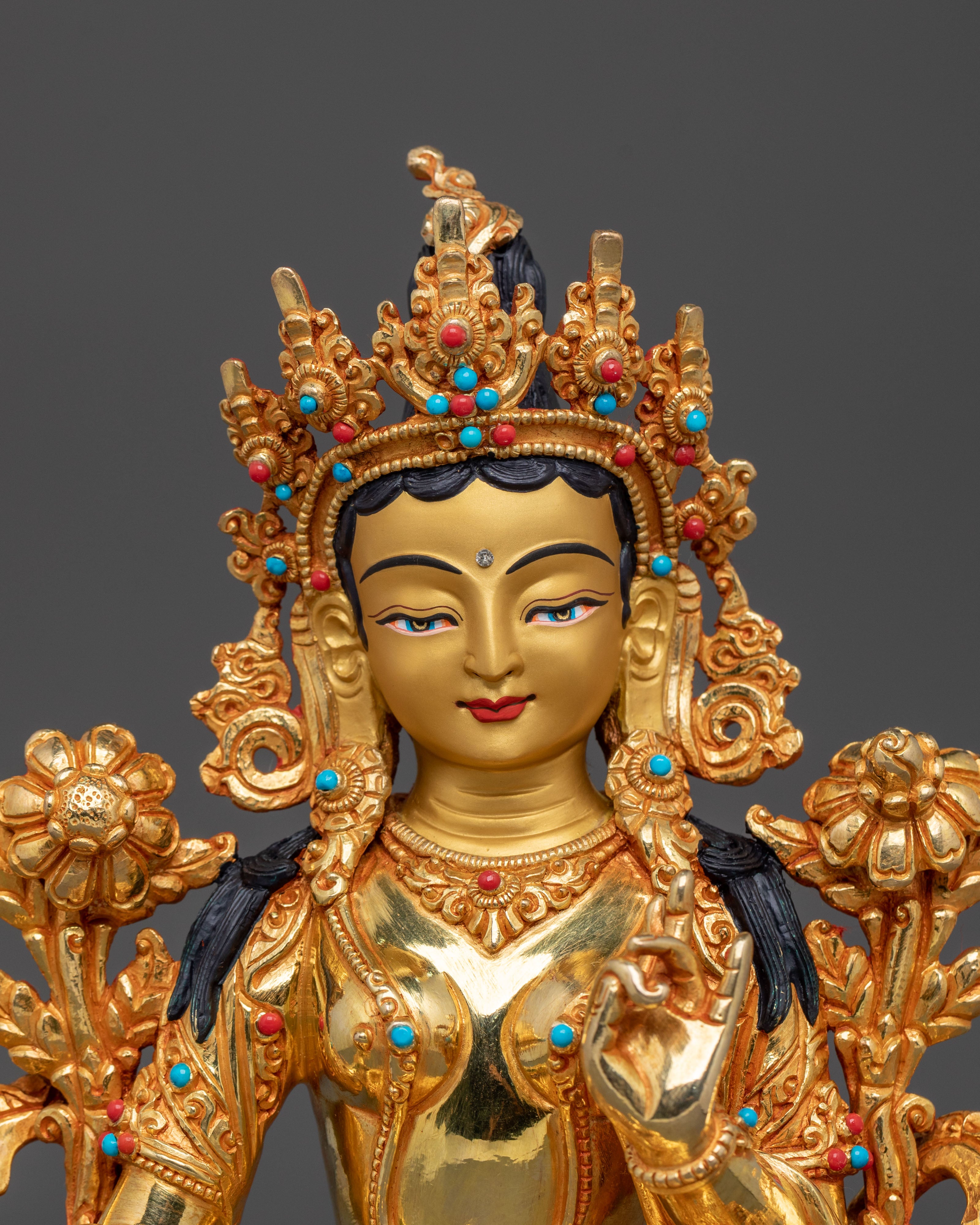 Green Tara Healing and Compassion Sculpture | Goddess of Mercy