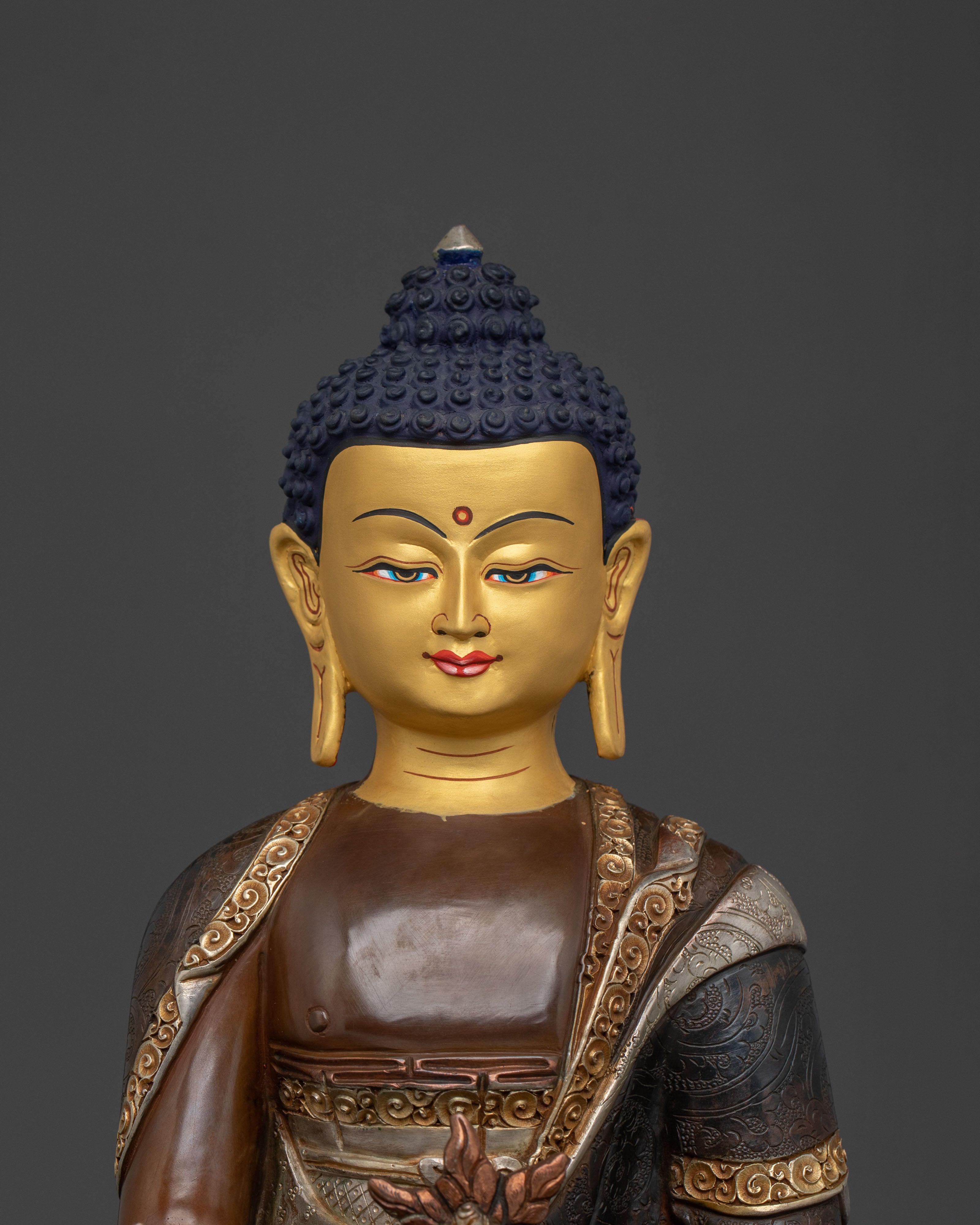 Himalayan Medicine Buddha Statue: Healing Buddha Sculpture