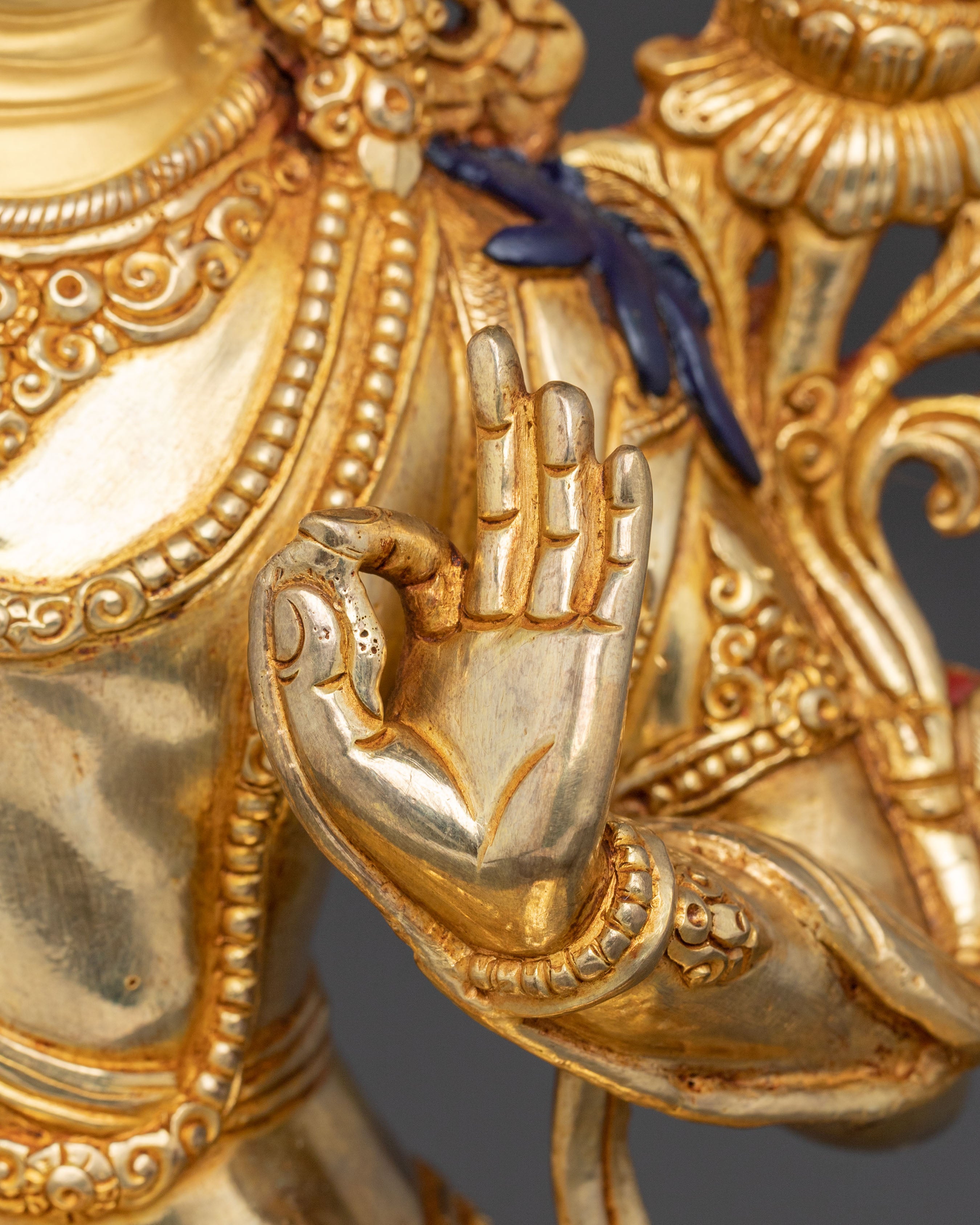 Golden Statue of Manjushri | Wisdom Bodhisattva