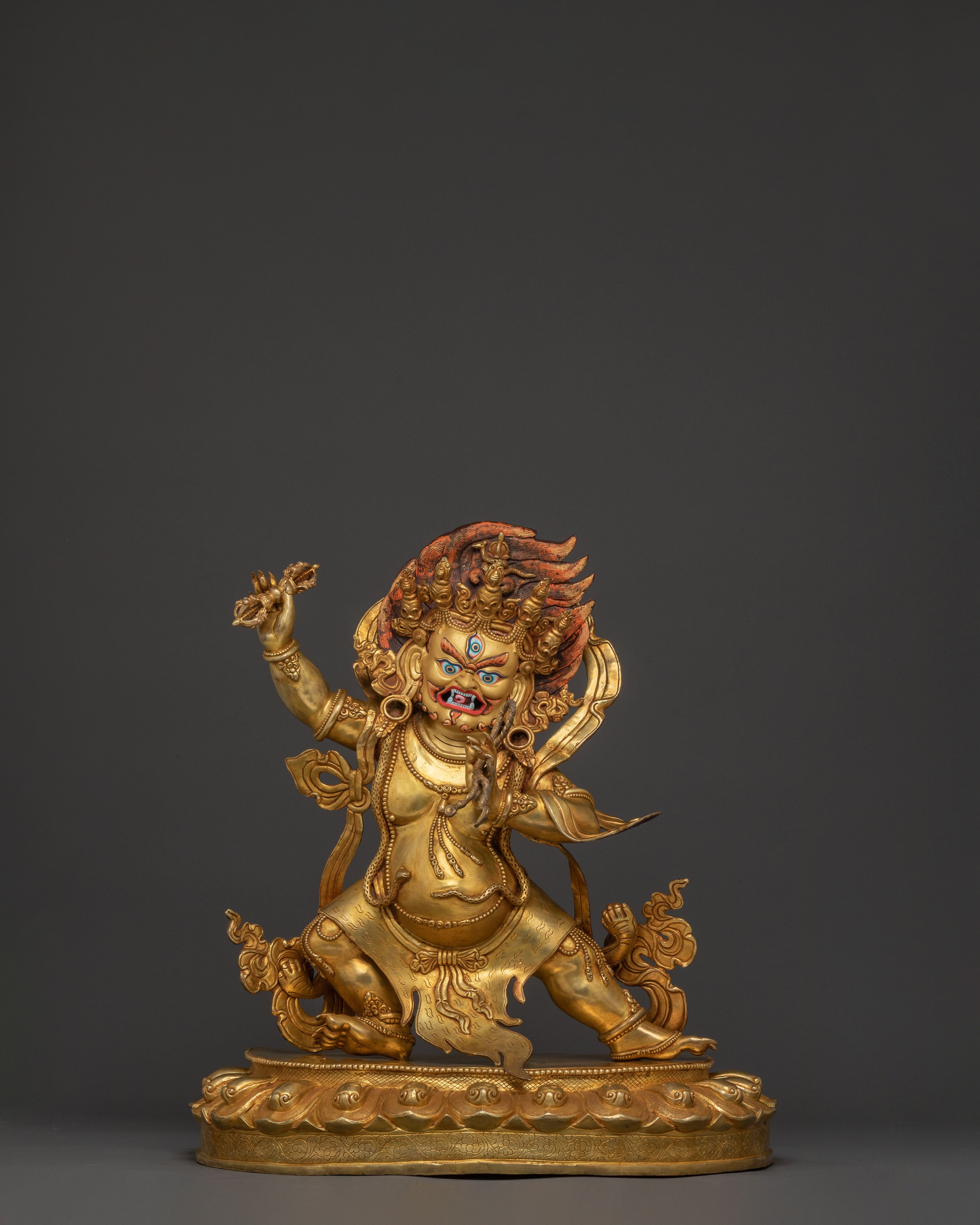 Vajrapani Protector Gilded Statue – Spiritual Decor