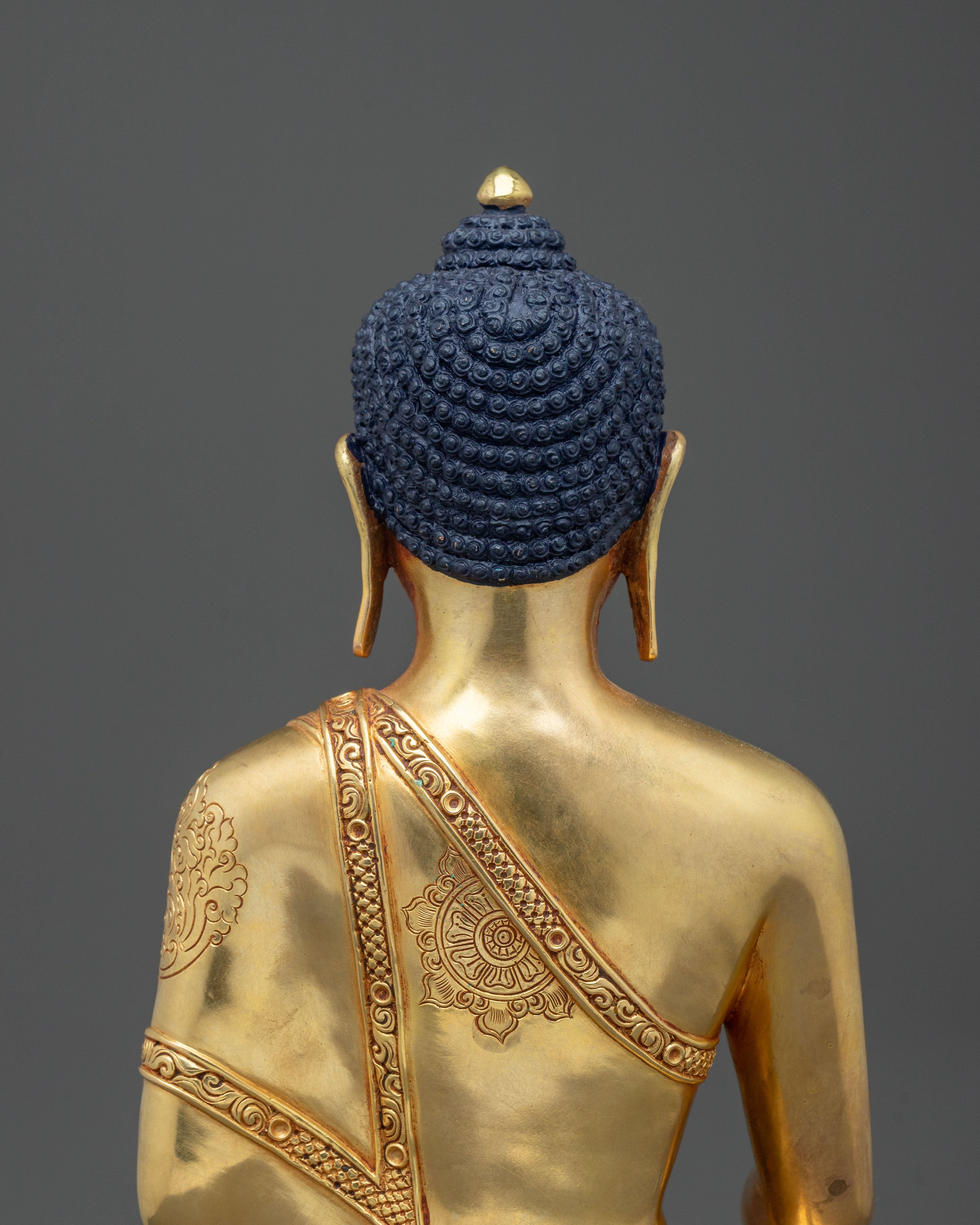 Traditional Buddhist Altar Statue of Shakyamuni Buddha