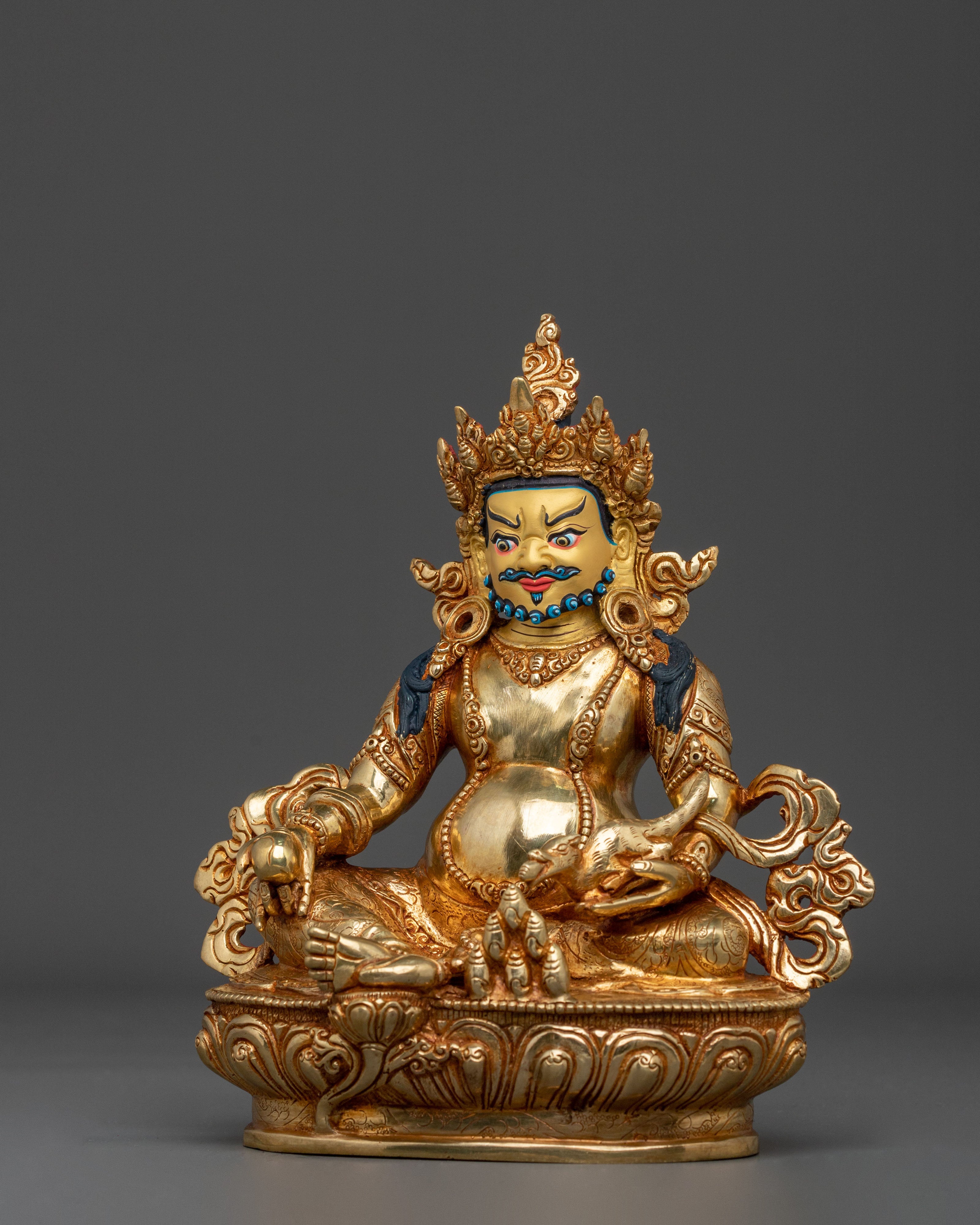 Tibetan God Dzambhala Statue | Tibetan Wealth God