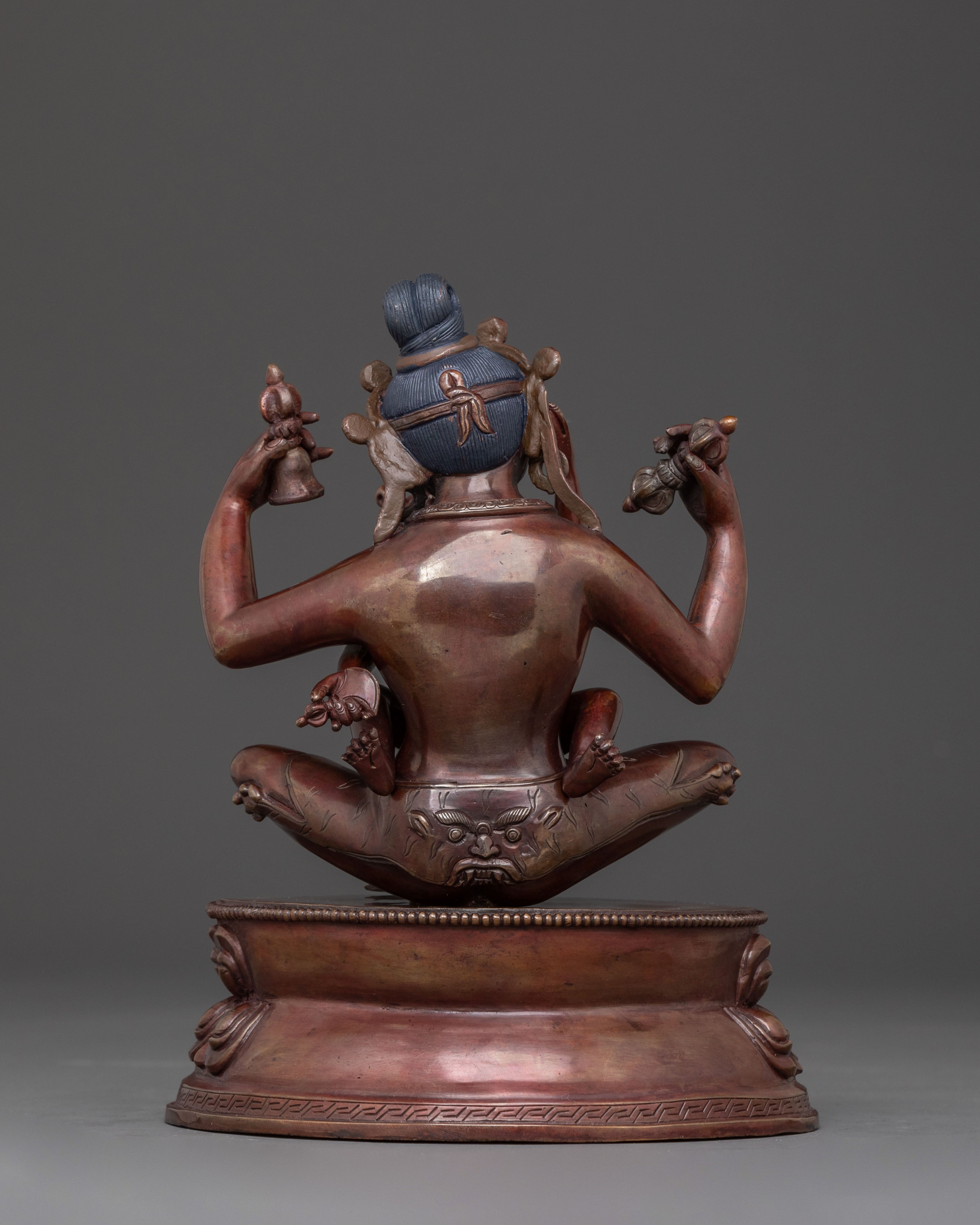 Ghantapa Statue - Oxidized Copper Art