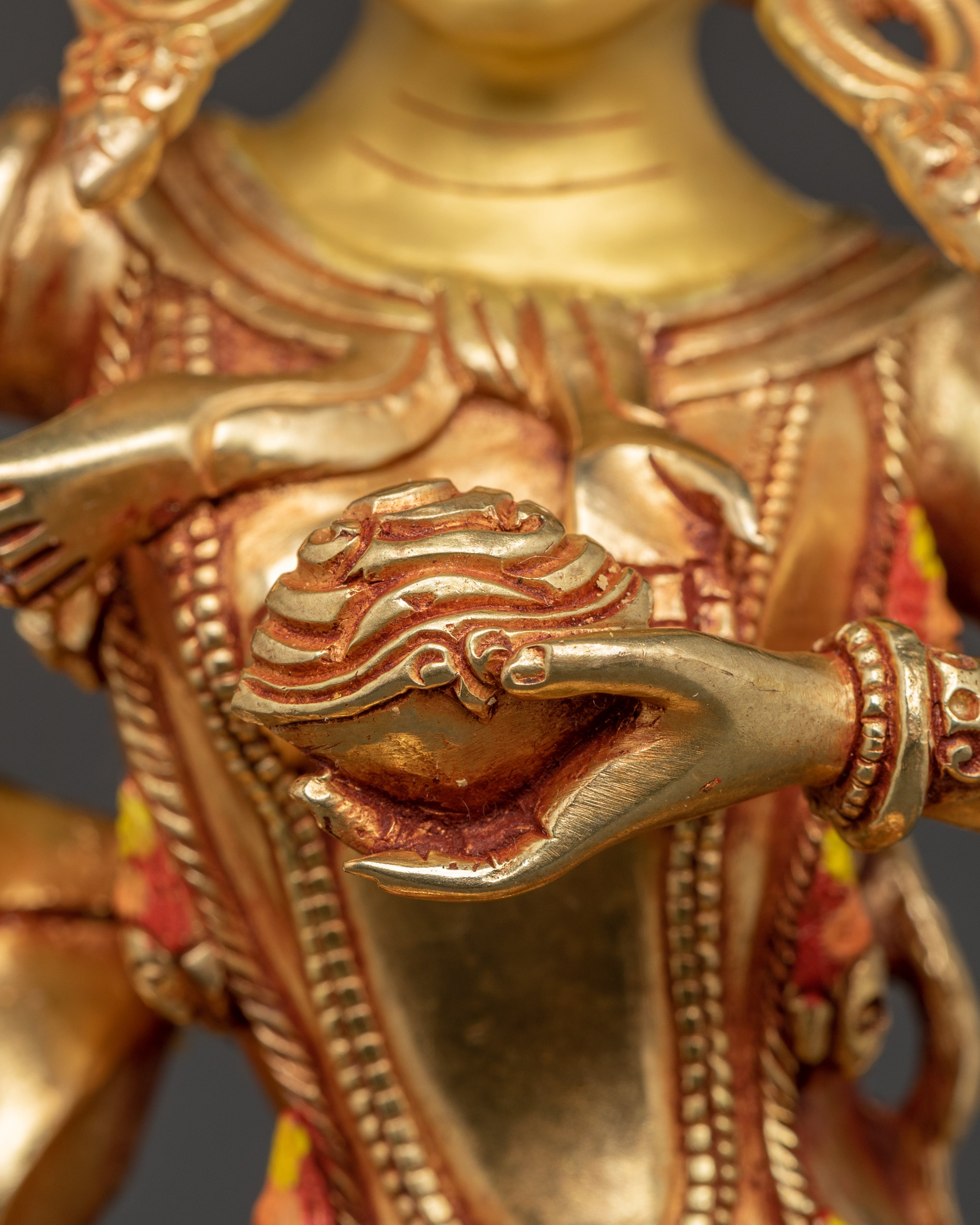 Handmade Troma Nagmo Copper Statue | Tibetan Deity of Wisdom