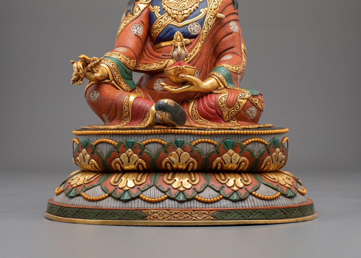 Guru Rinpoche Sacred Figurine | Copper Sculpture