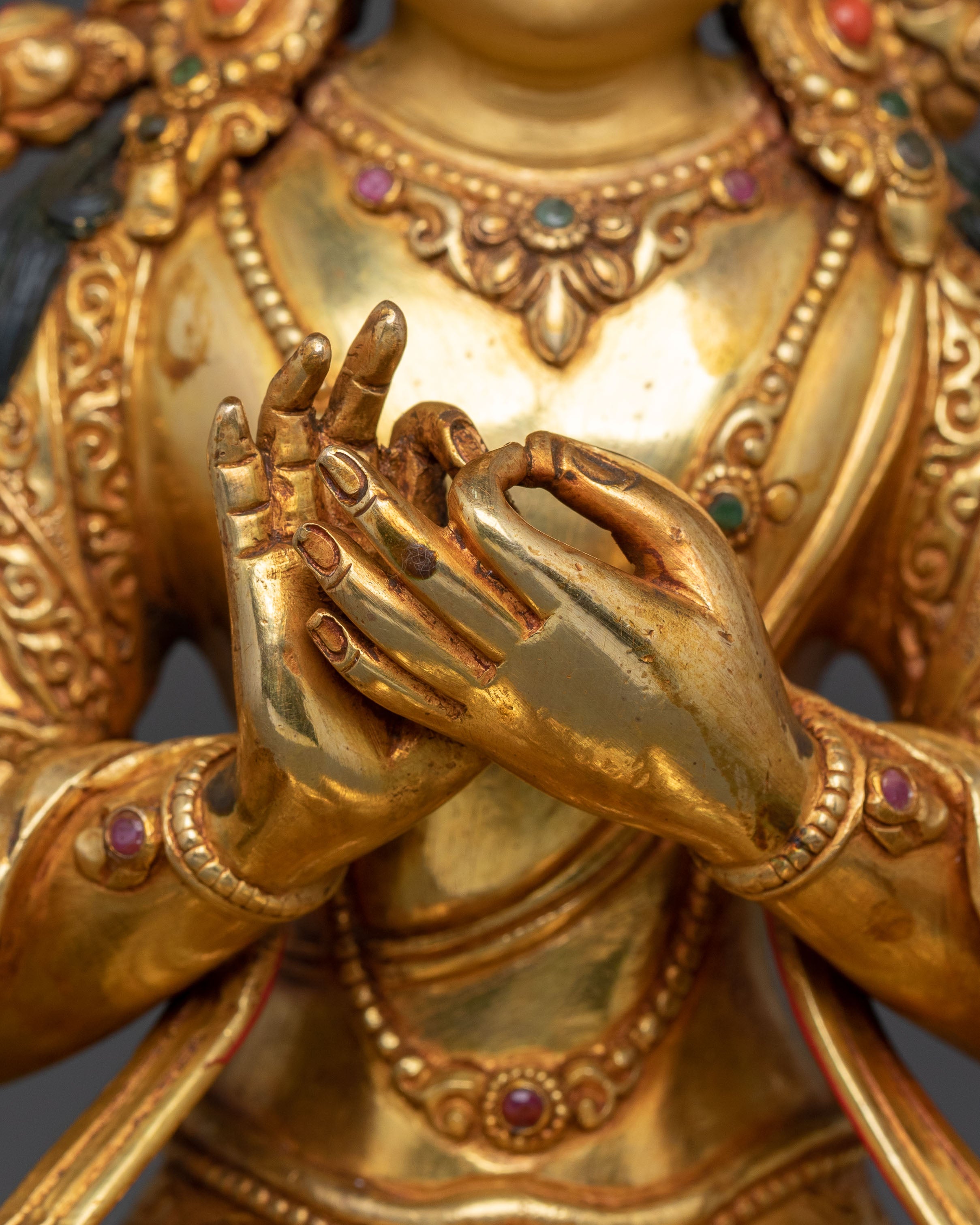 Sacred Statue of Maitreya Buddha | Meditation Altar Decor