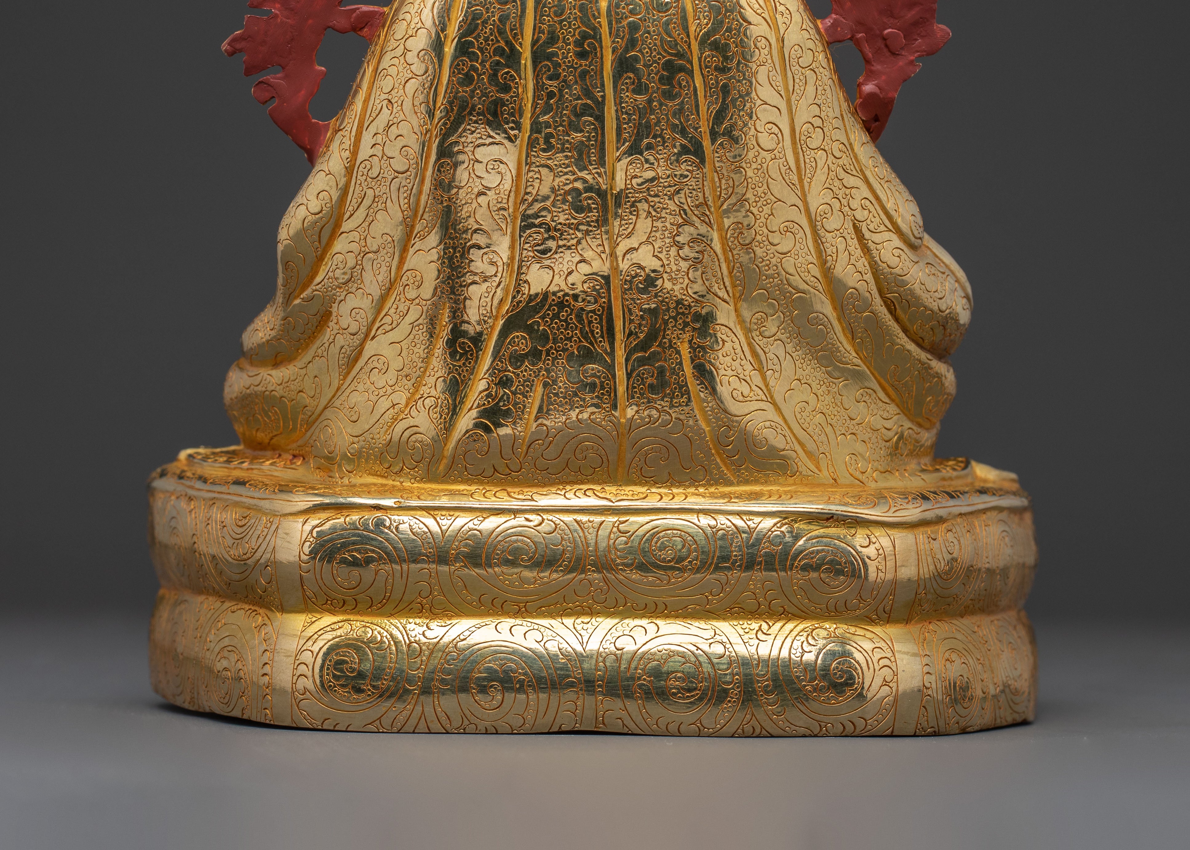 16 Karmapa Statue | Radiant 24K Gold Gilded