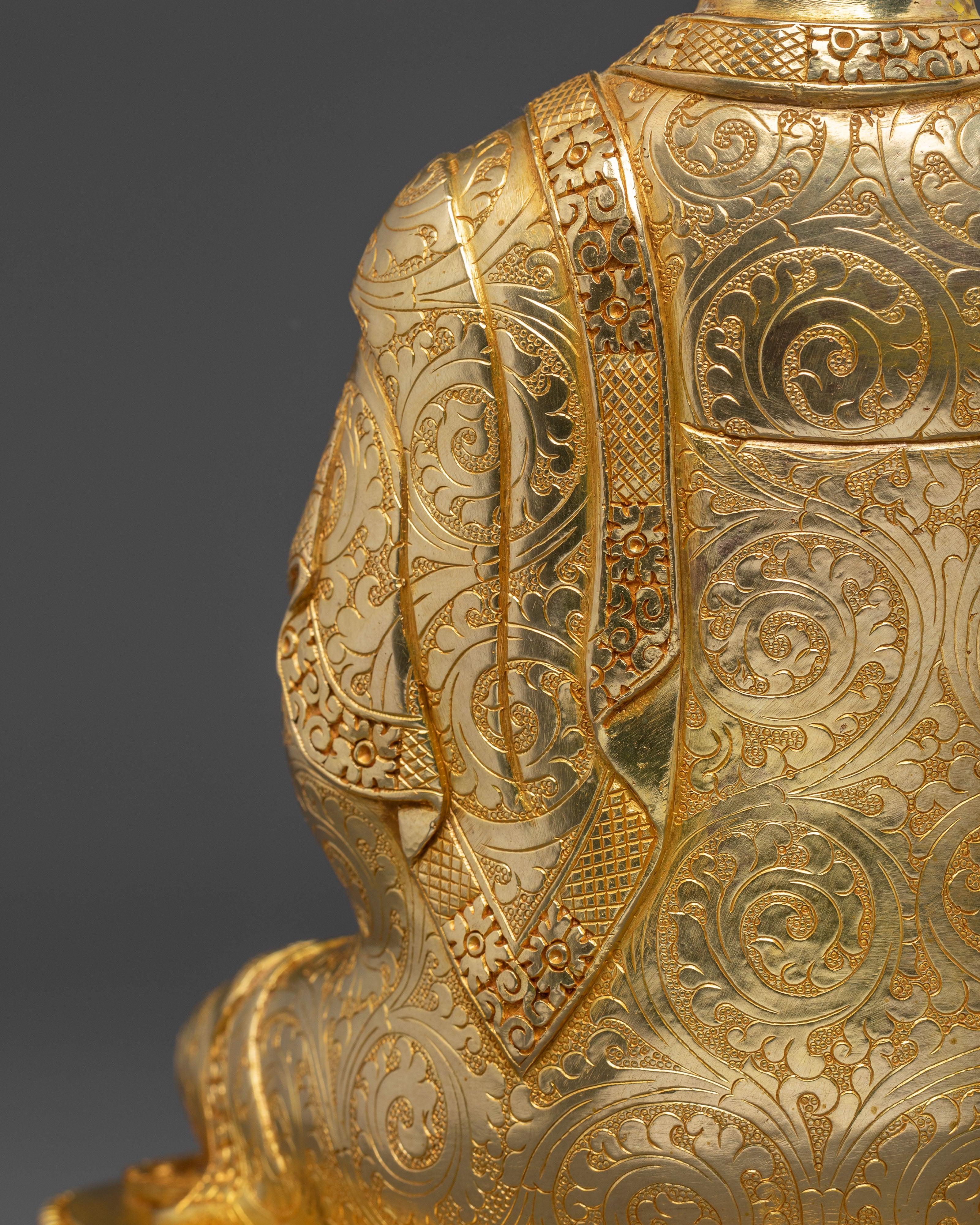 Shakyamuni Buddha Liberation Statue - 24K Gold Gilded Art