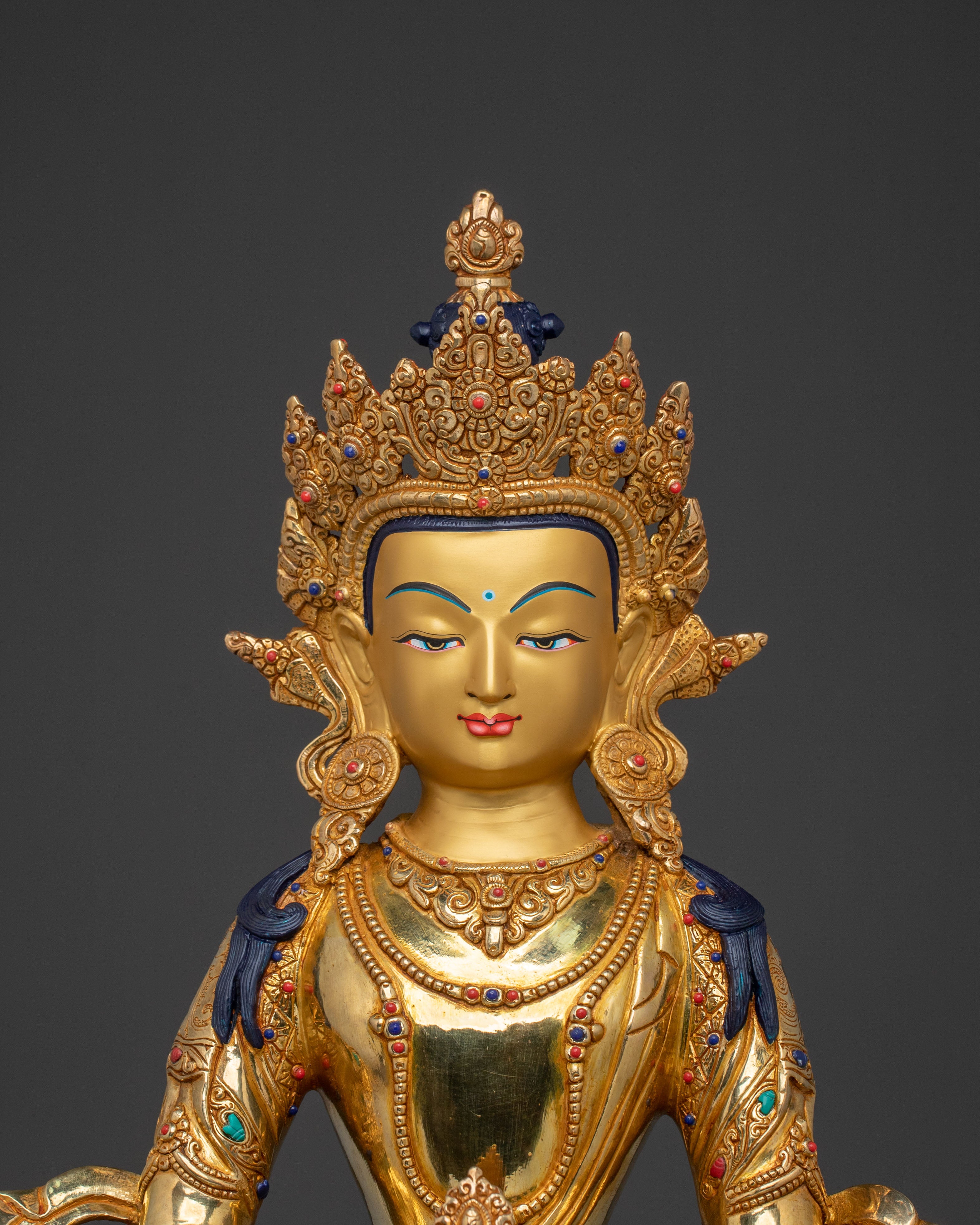 Sacred Tibetan Amitayus Statue | Long Life Deity