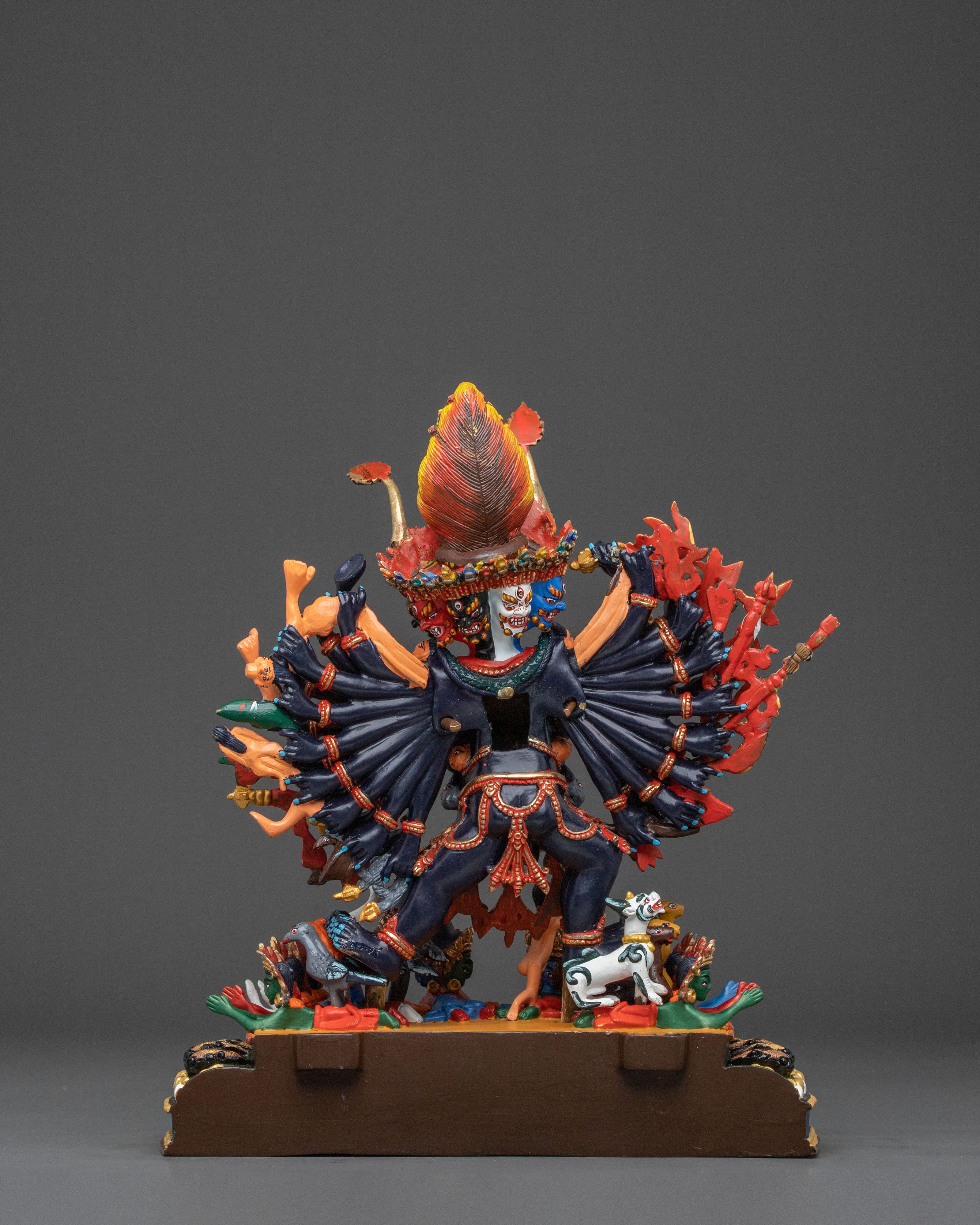 Tibetan Protector Yamantaka Statue | Wrathful Deity of Wisdom & Protection