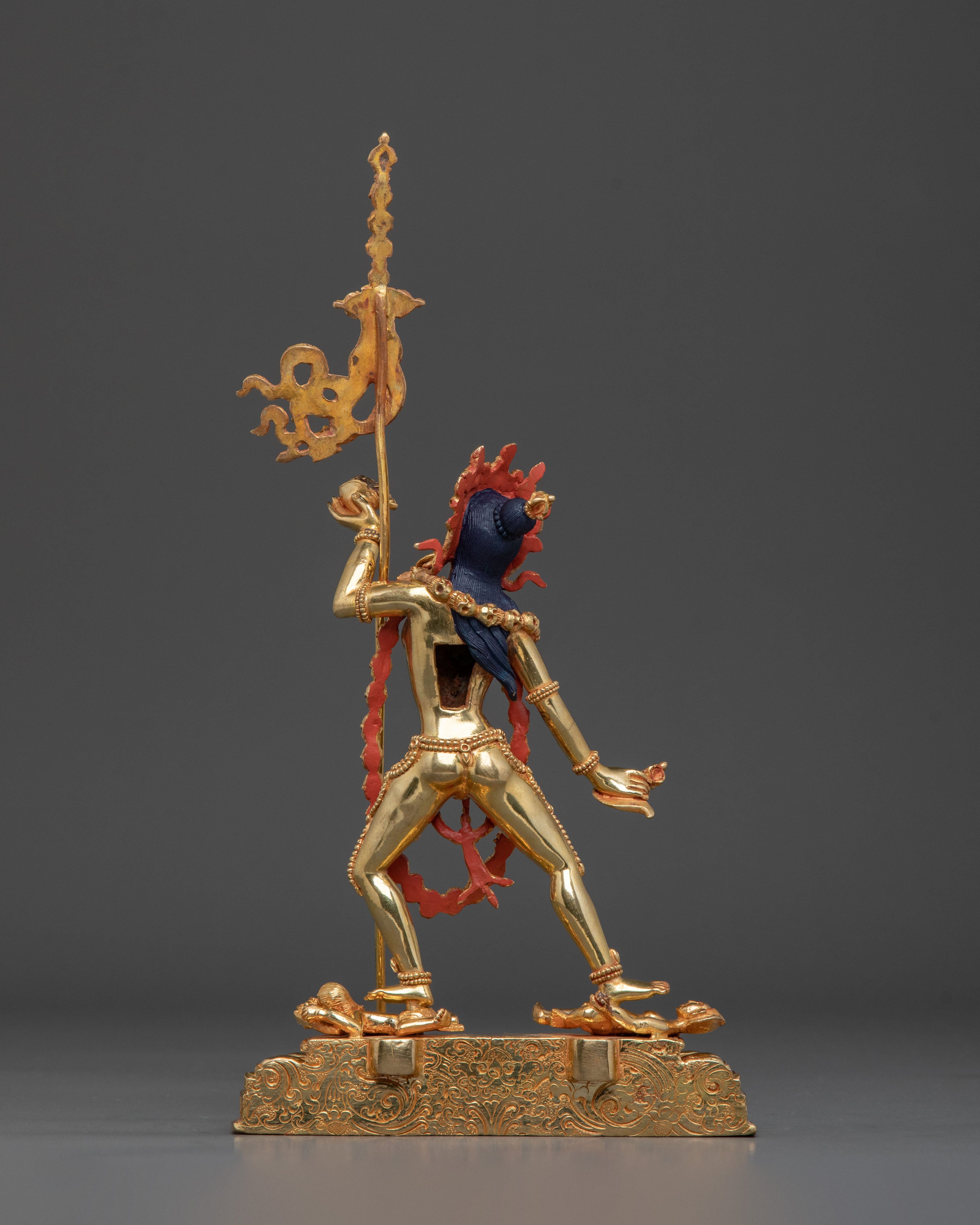 Vajrayogini Statue Buddhist Altar Decor: 24K Gold Gilded Artwork