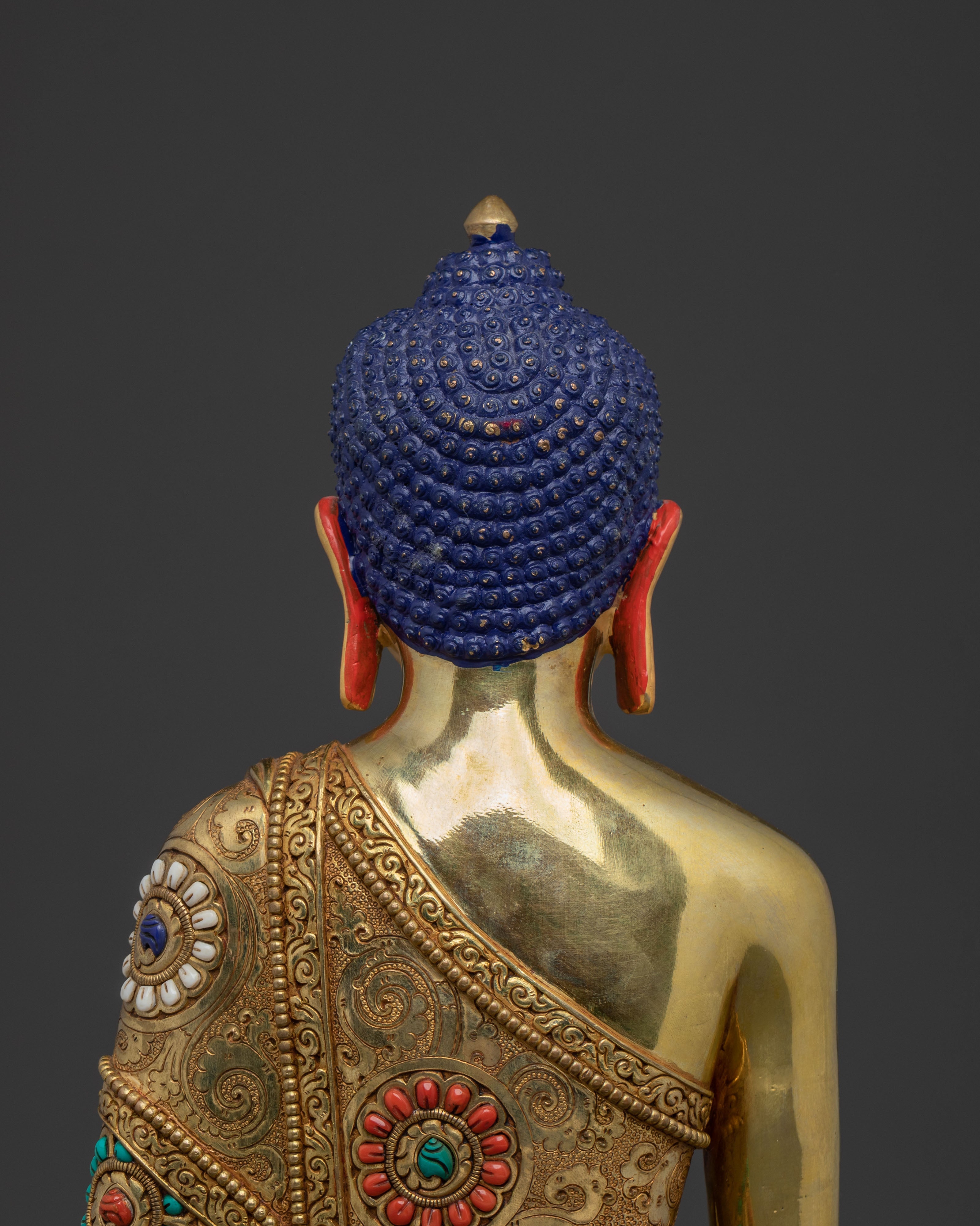 Shakyamuni Buddha Statue | 24K Gold Gilded Art
