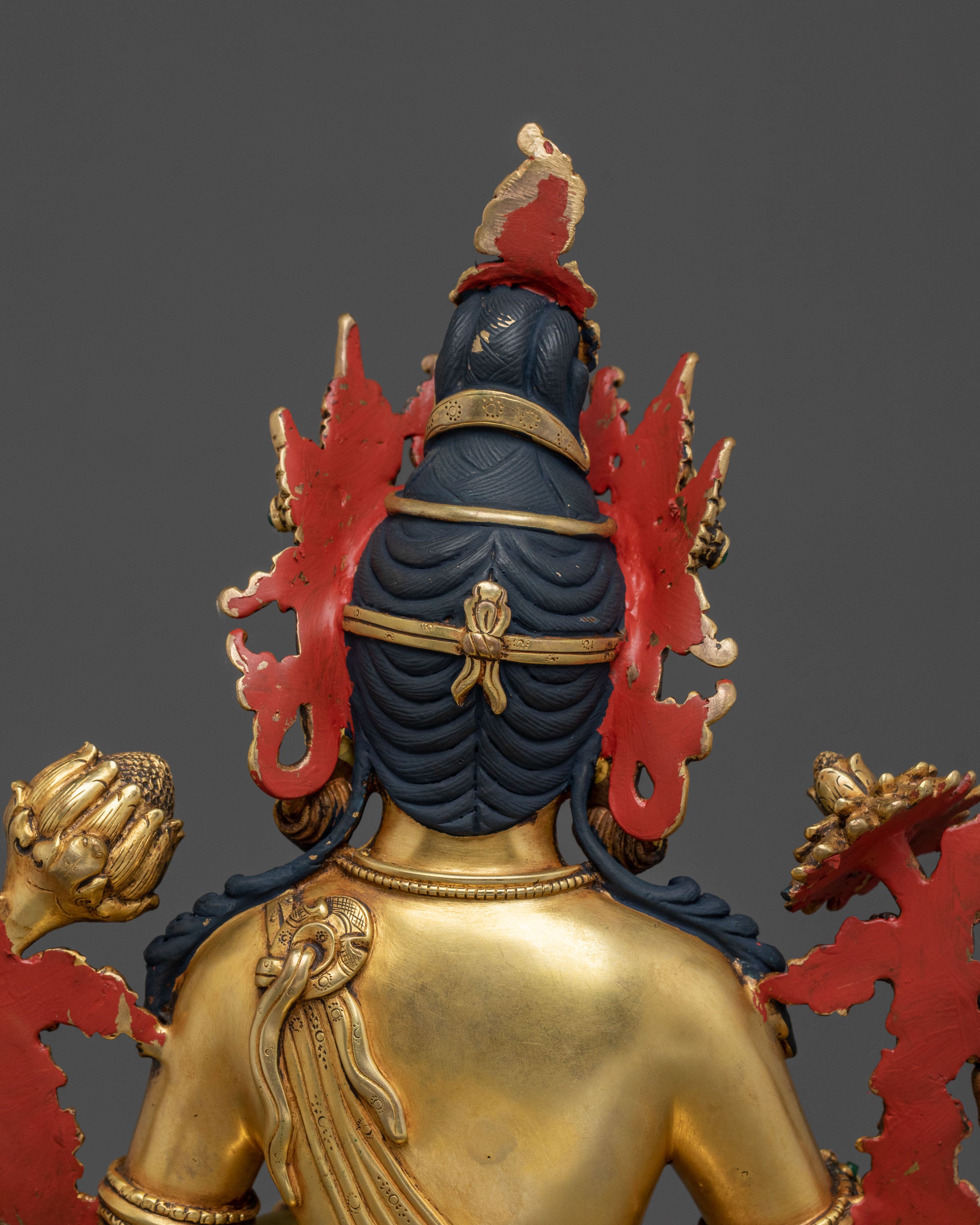 Green Tara Sacred Figurine on Throne | Home Decor