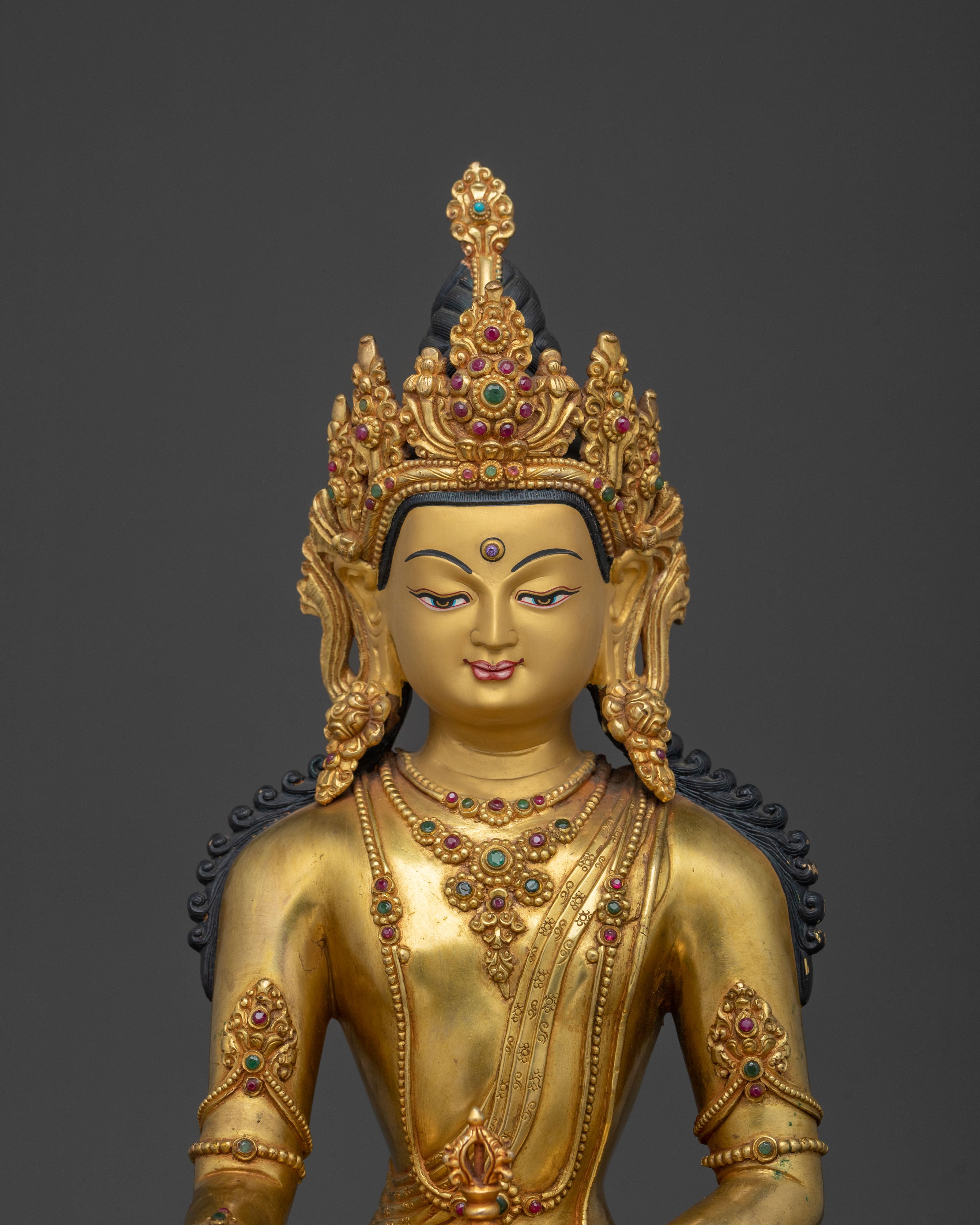 Radiant Buddhist Mitrugpa Statue | Home Decor