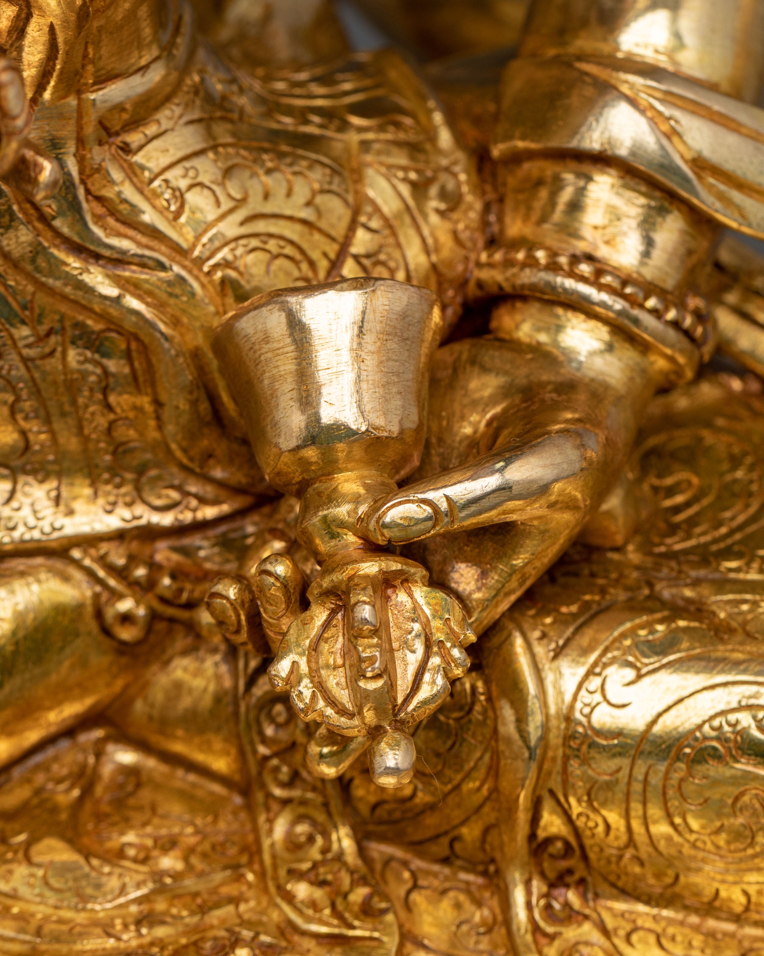Handmade Statue of Vajrasattva with Vajragarvi | Deities of Purification