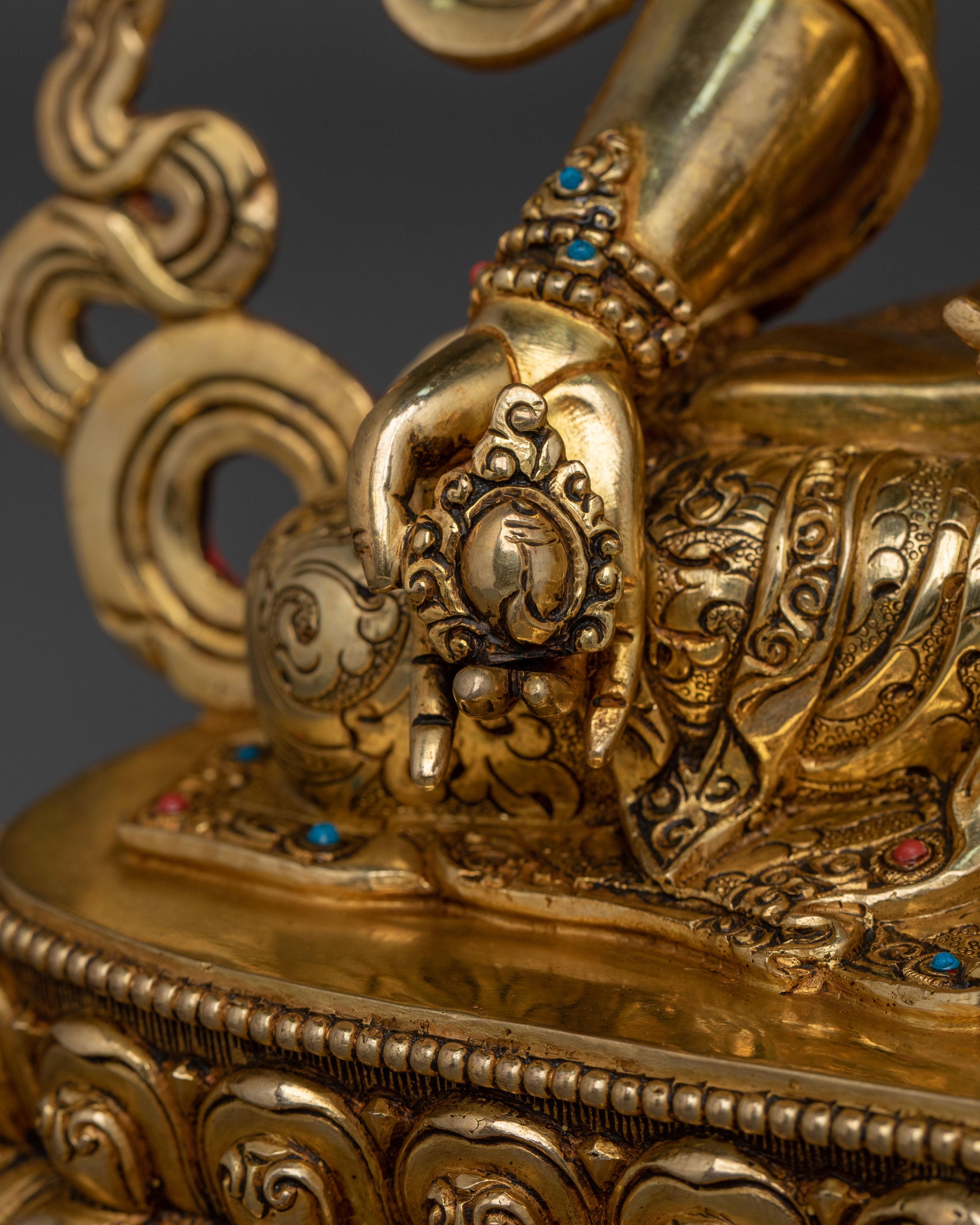 Kshitigarbha Tibetan Sculpture: Bodhisattva of Compassion