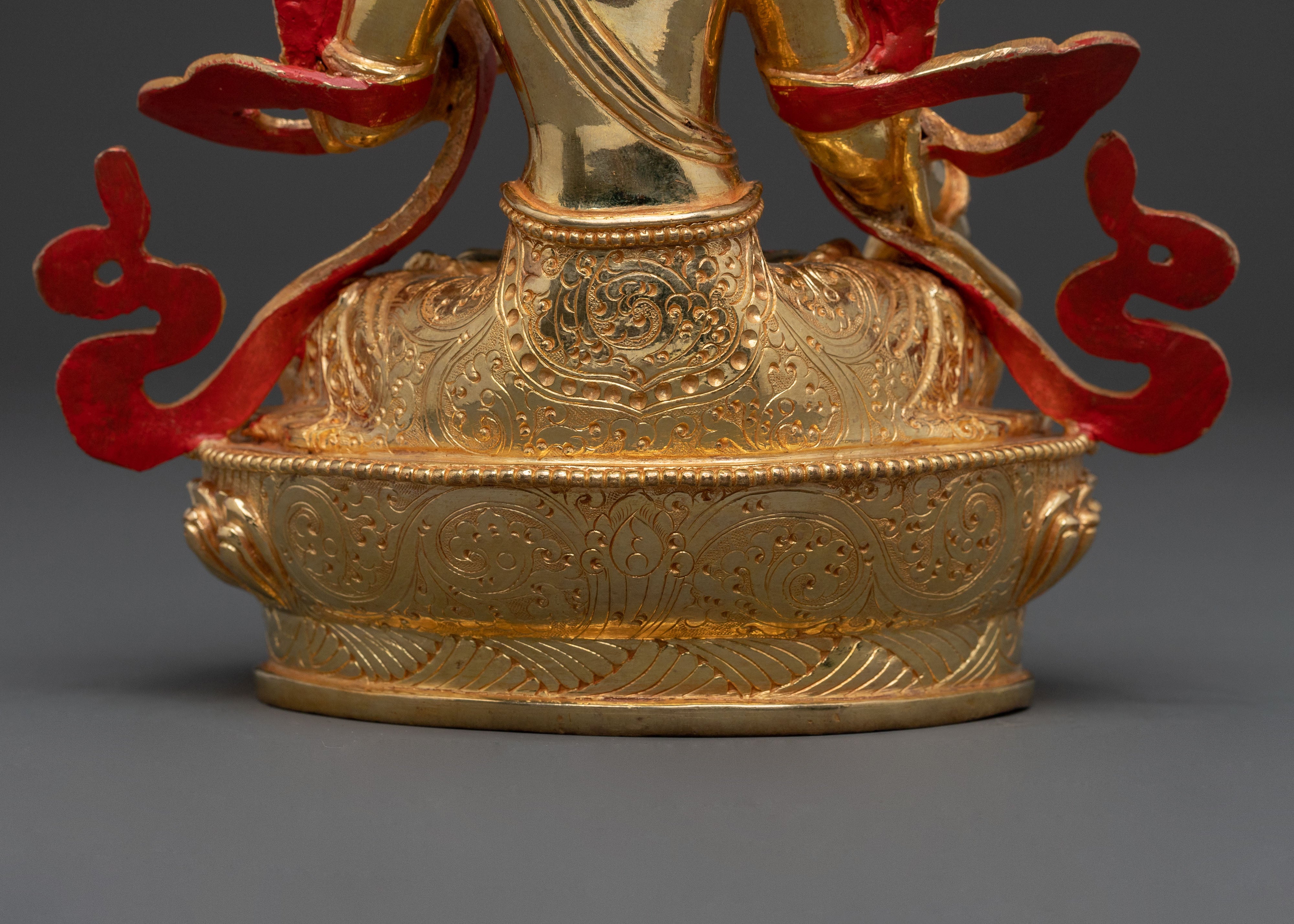 Healing Goddess: White Tara Handcrafted Statue