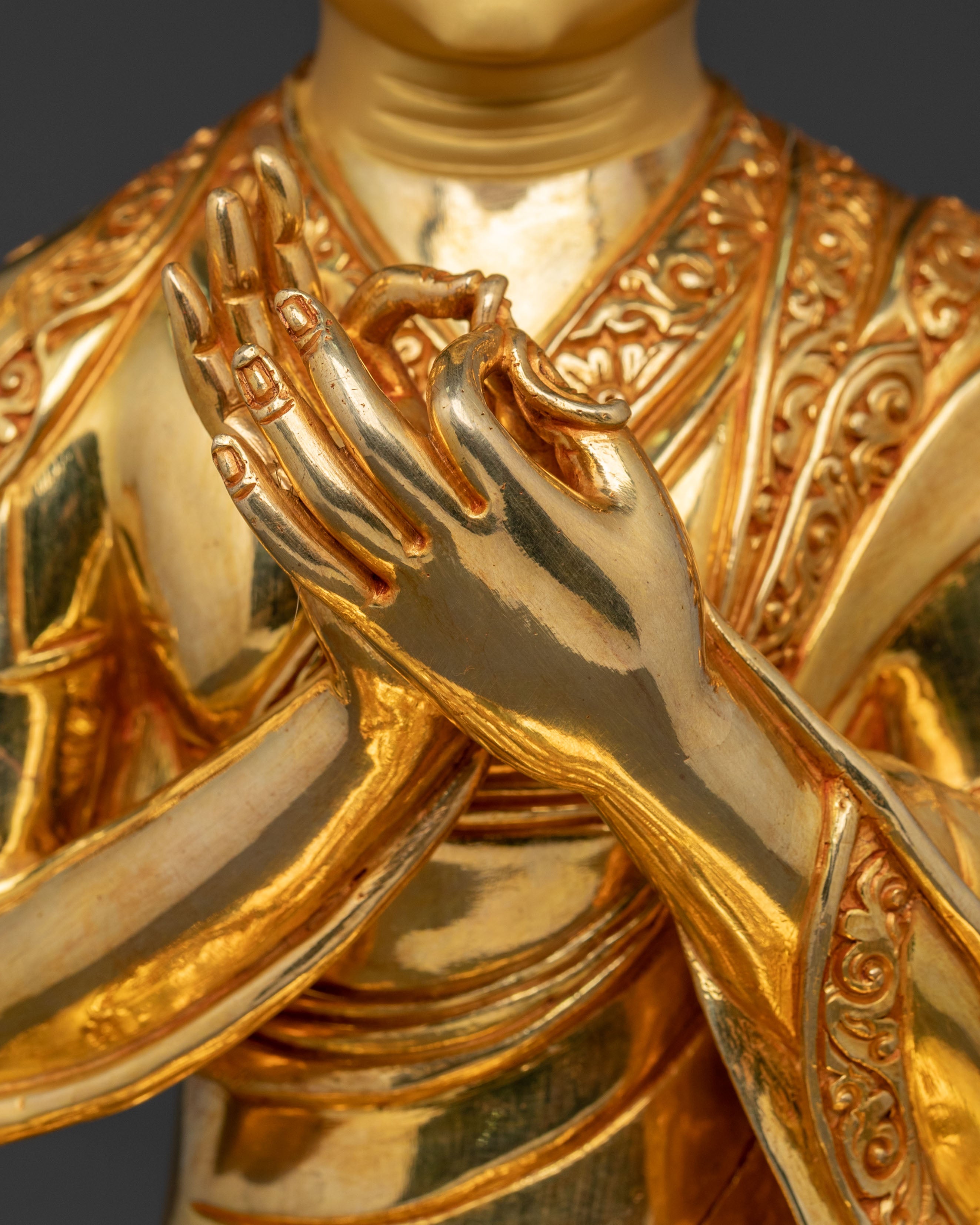 Handcrafted Tsongkhapa Statue | Traditional Figurine