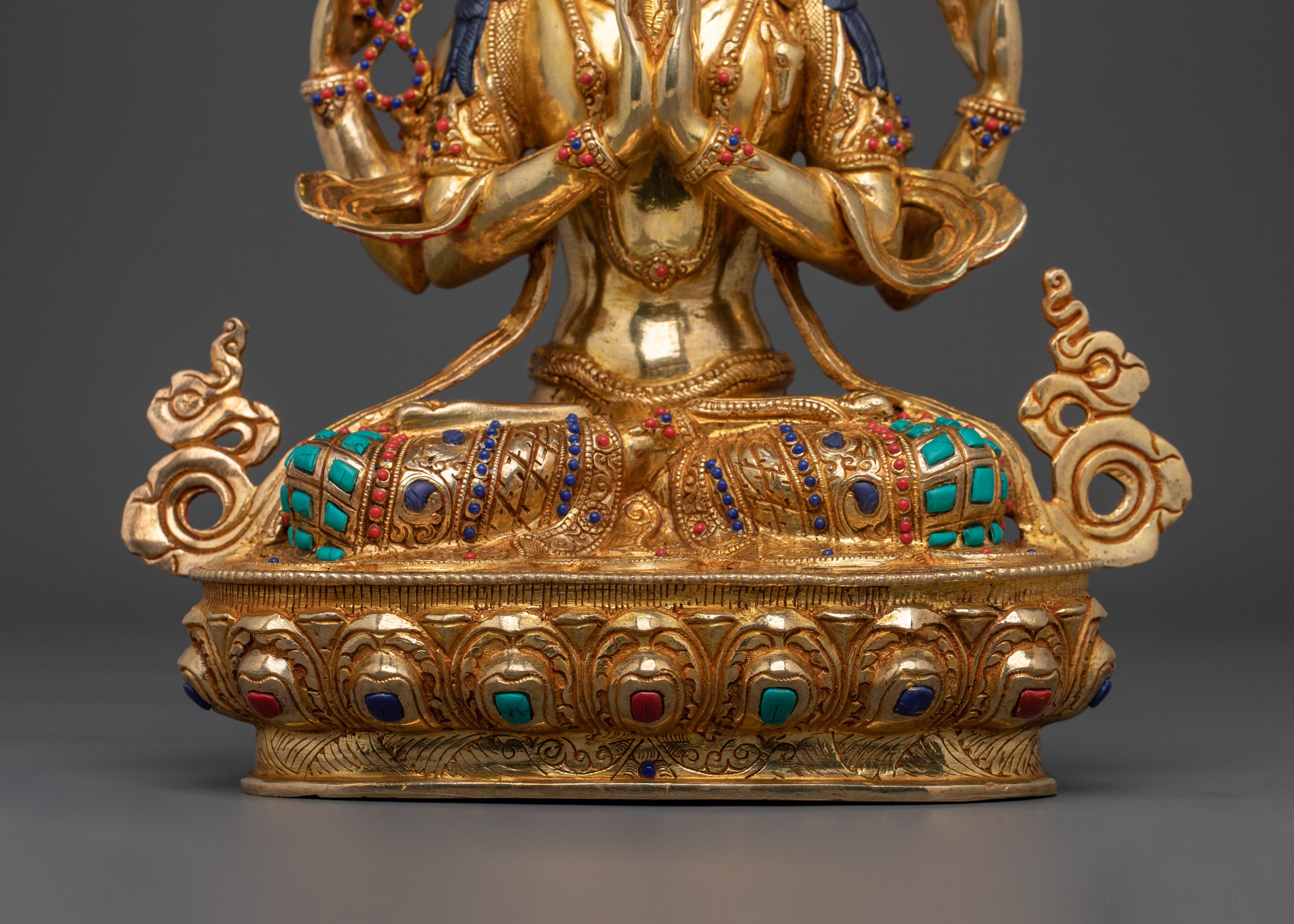 Four-Armed Chenrezig Statue | Buddhist Home Decor