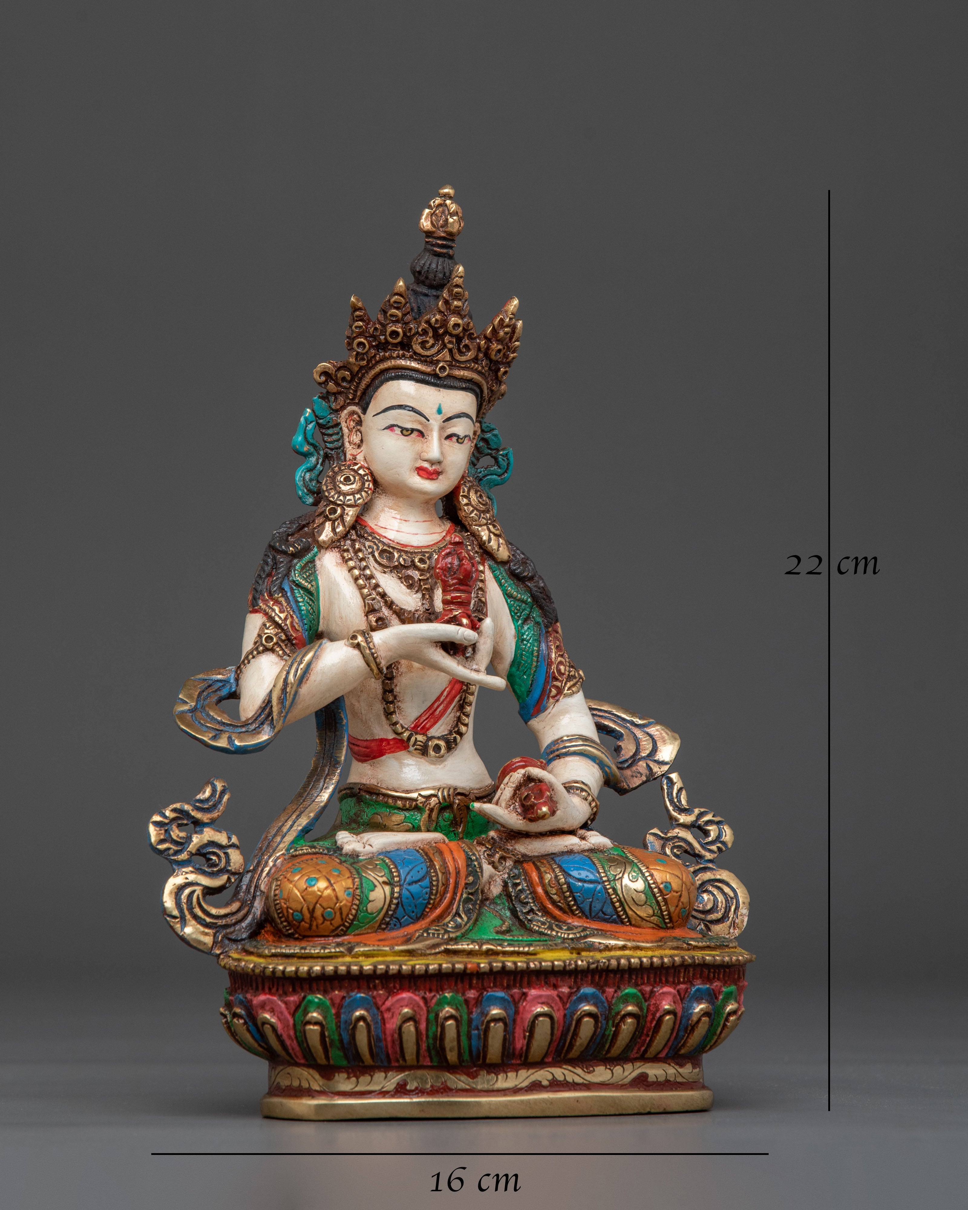 Handcrafted Sacred Vajrasattva Statue | Handmade Nepal Altar Decor