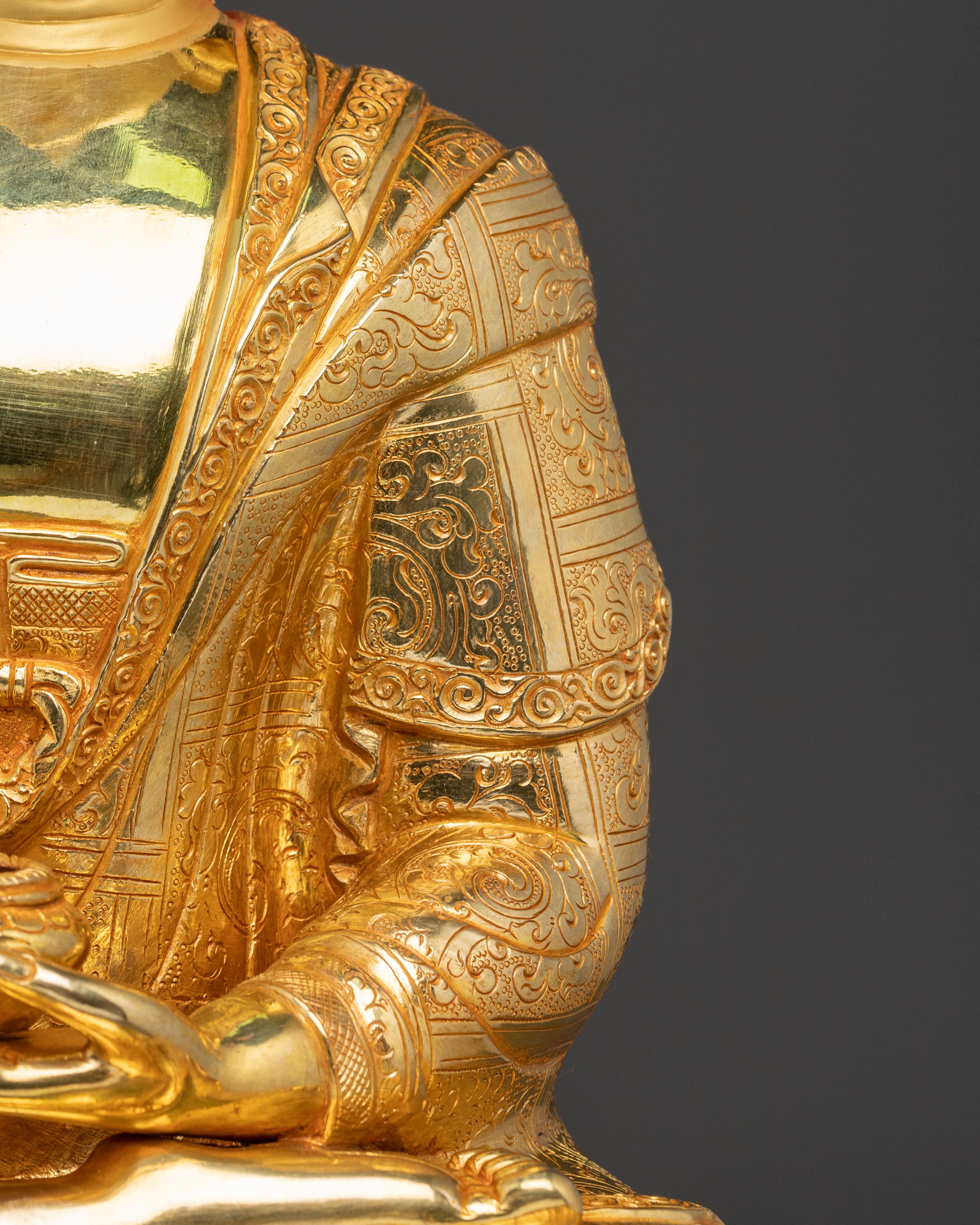 Himalayan Gautama Buddha Copper Statue | Dharma Teacher Figurine