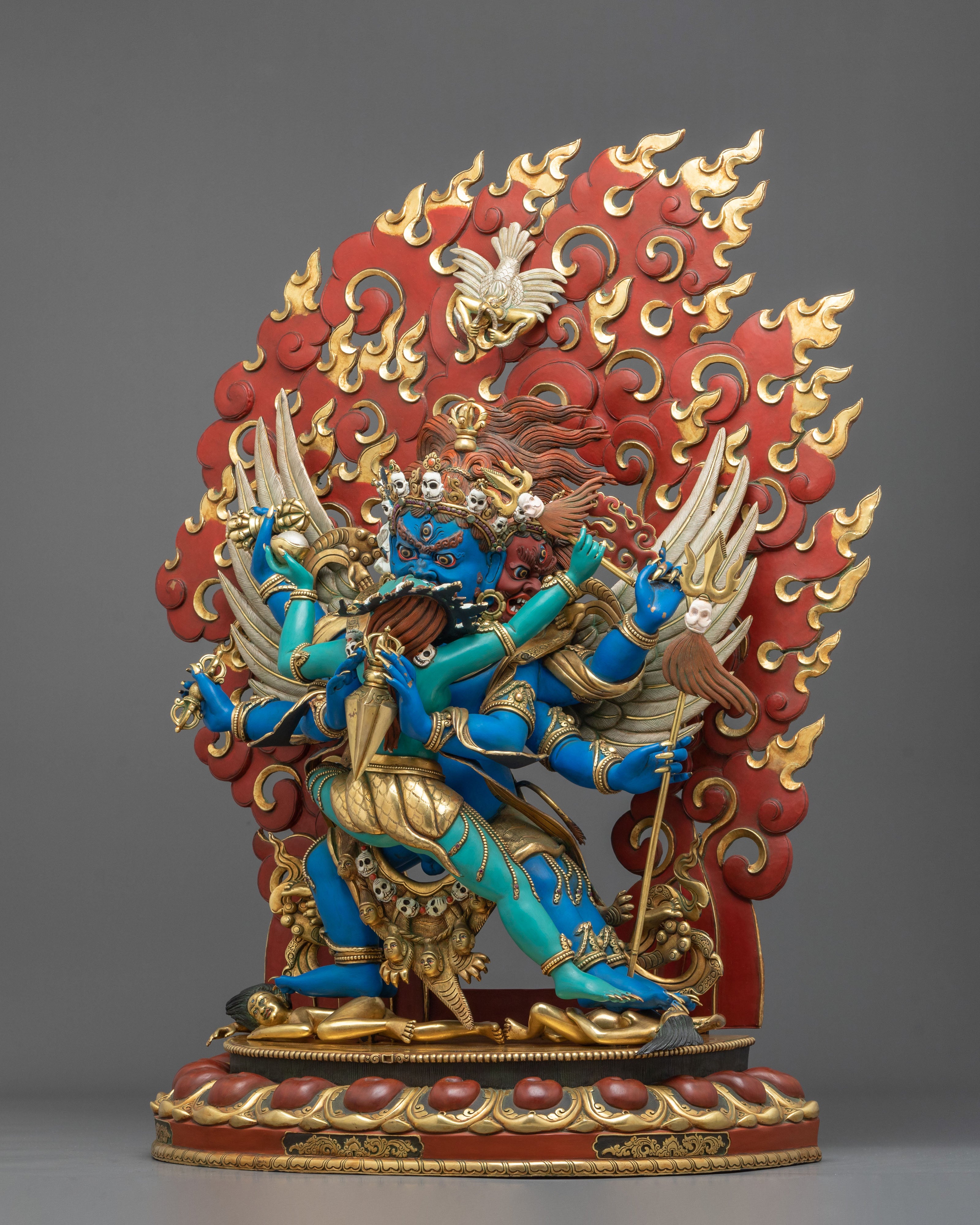 Buddhist Statue of Vajrakilaya | Wrathful Deity for Removing Obstacles