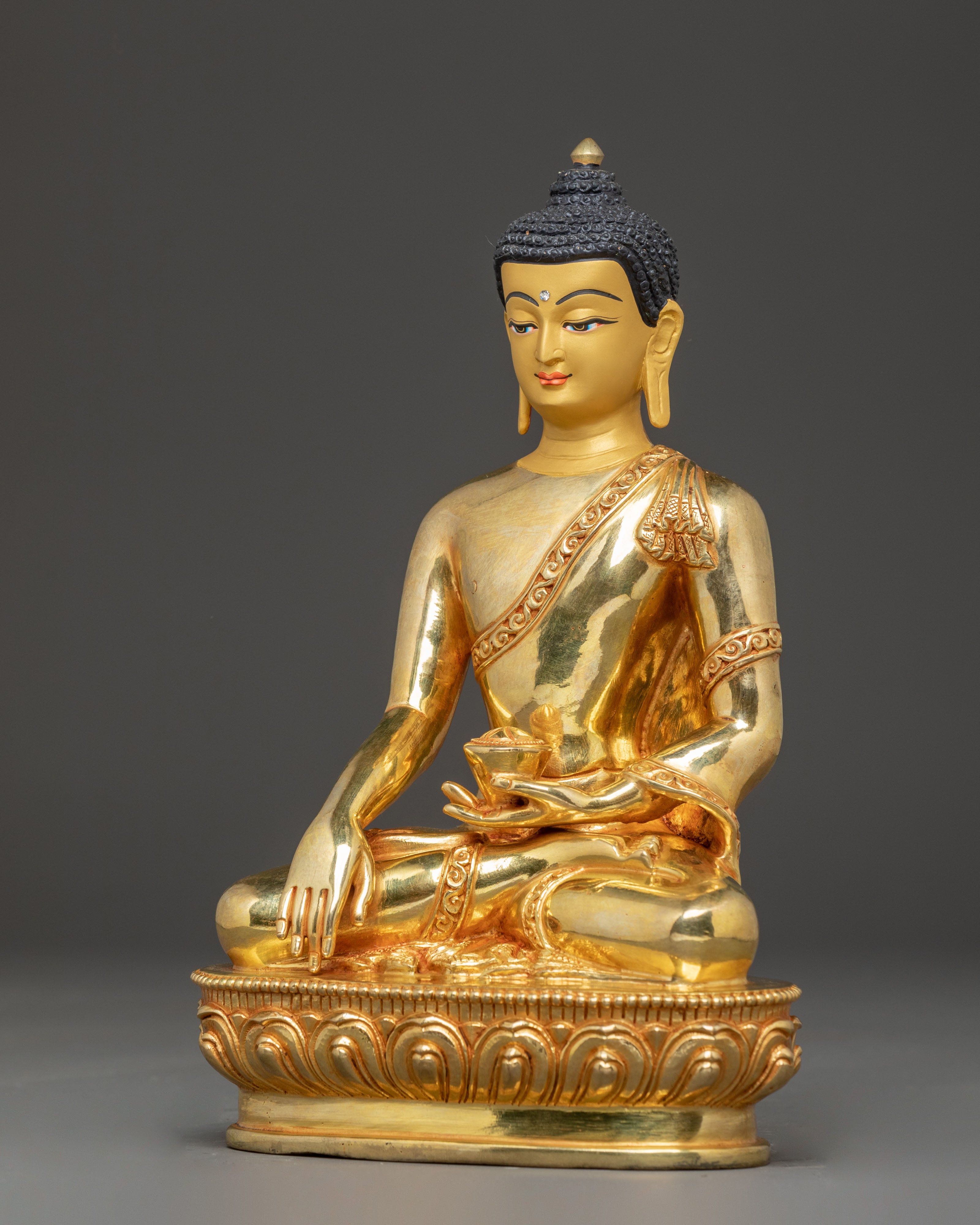Handcrafted Serene Statue of Buddha Shakyamuni | Gautama Buddha Sculpture