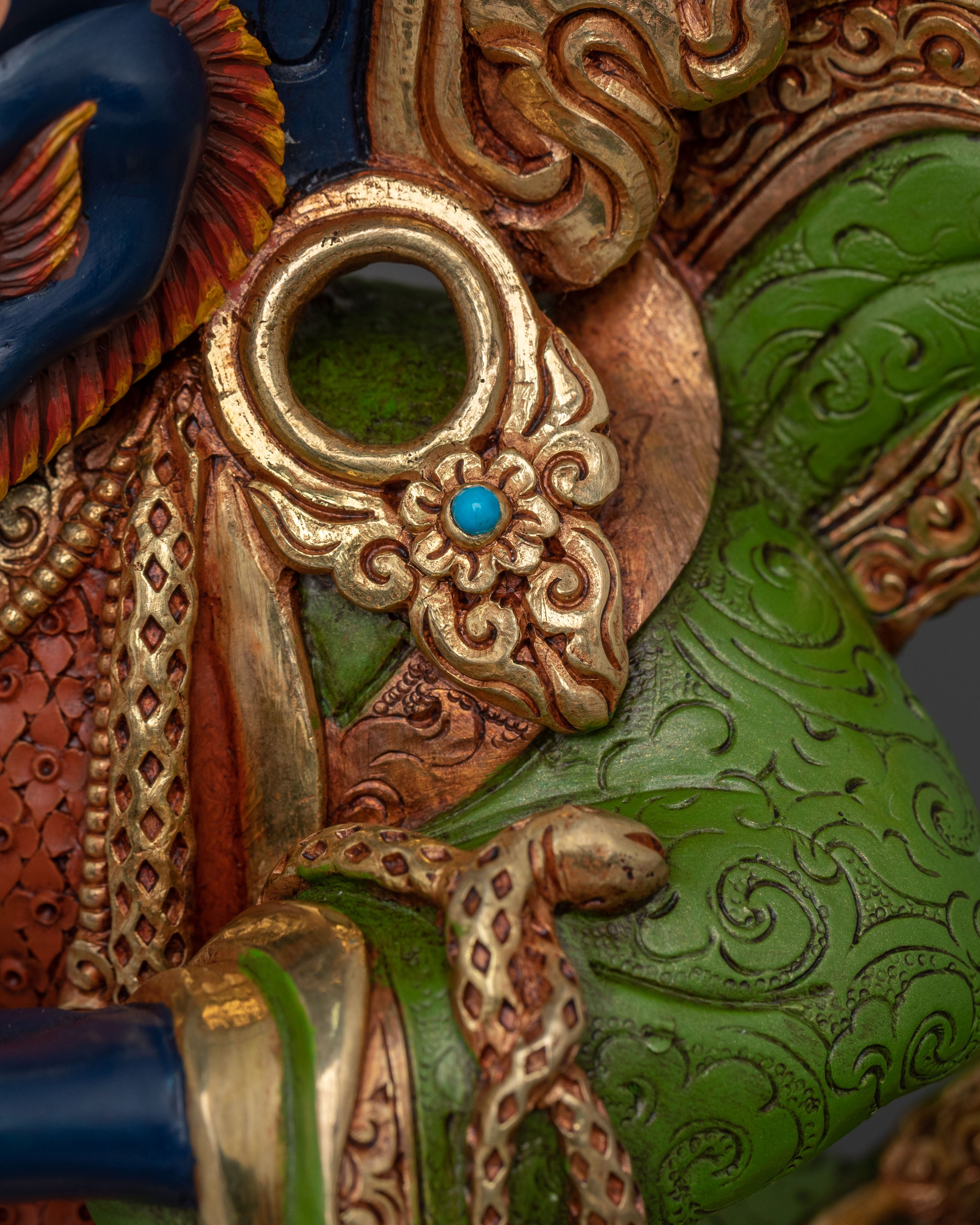 Mahakala Bernakchen Statue: Guardian Deity