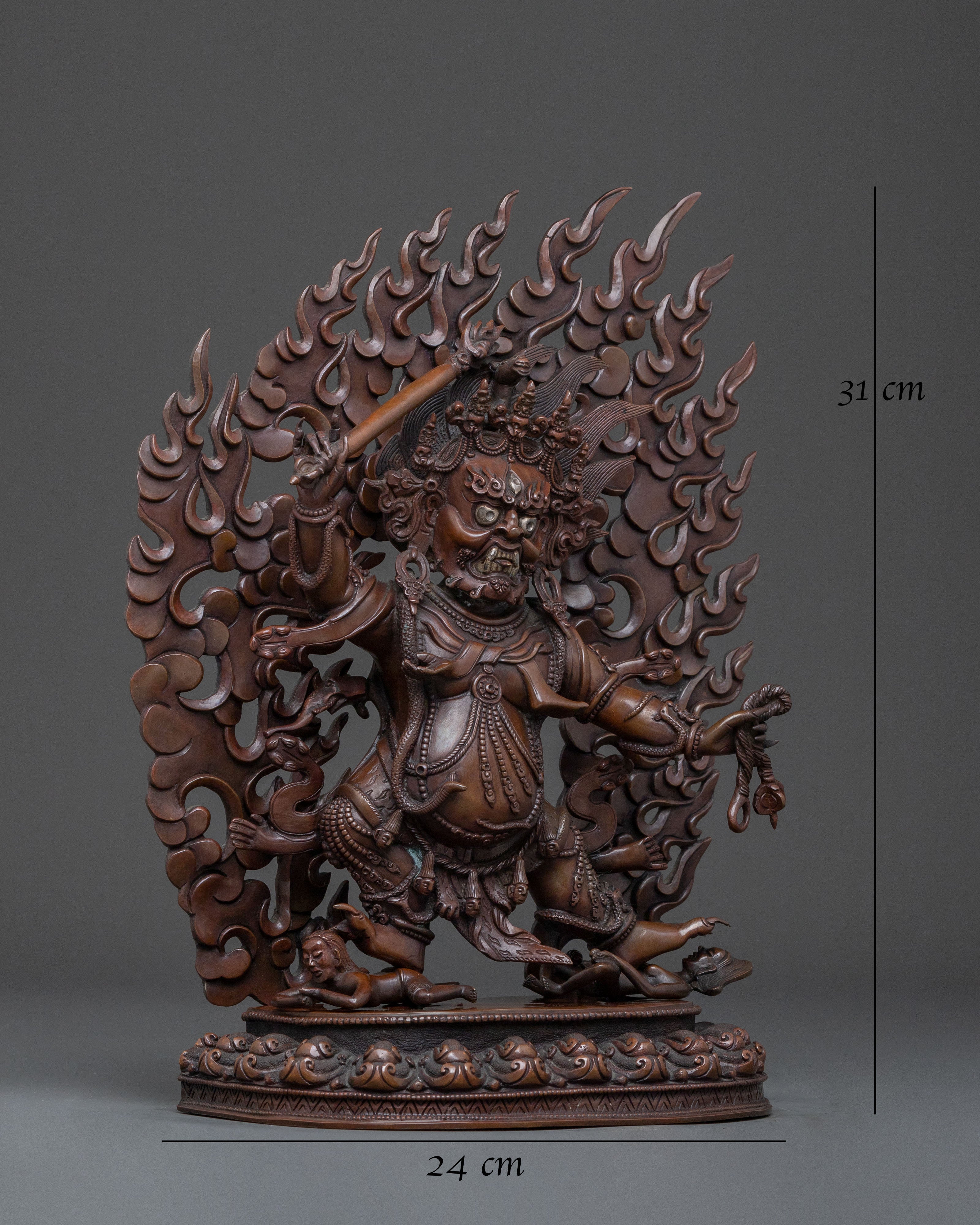 Dandapani Sacred Statue | Oxidized Copper Body