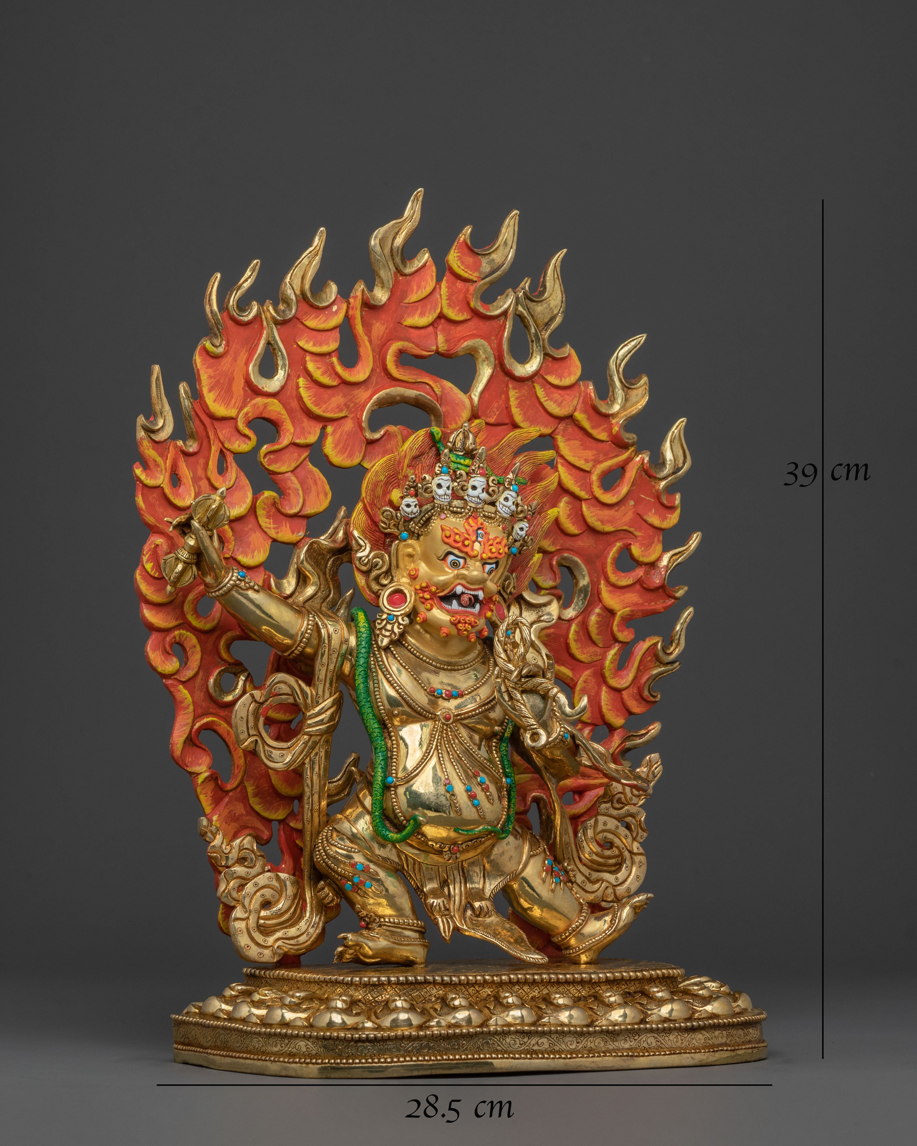 Bodhisattva Vajrapani Sacred Statue | Himalayan Buddhist Protector Sculpture
