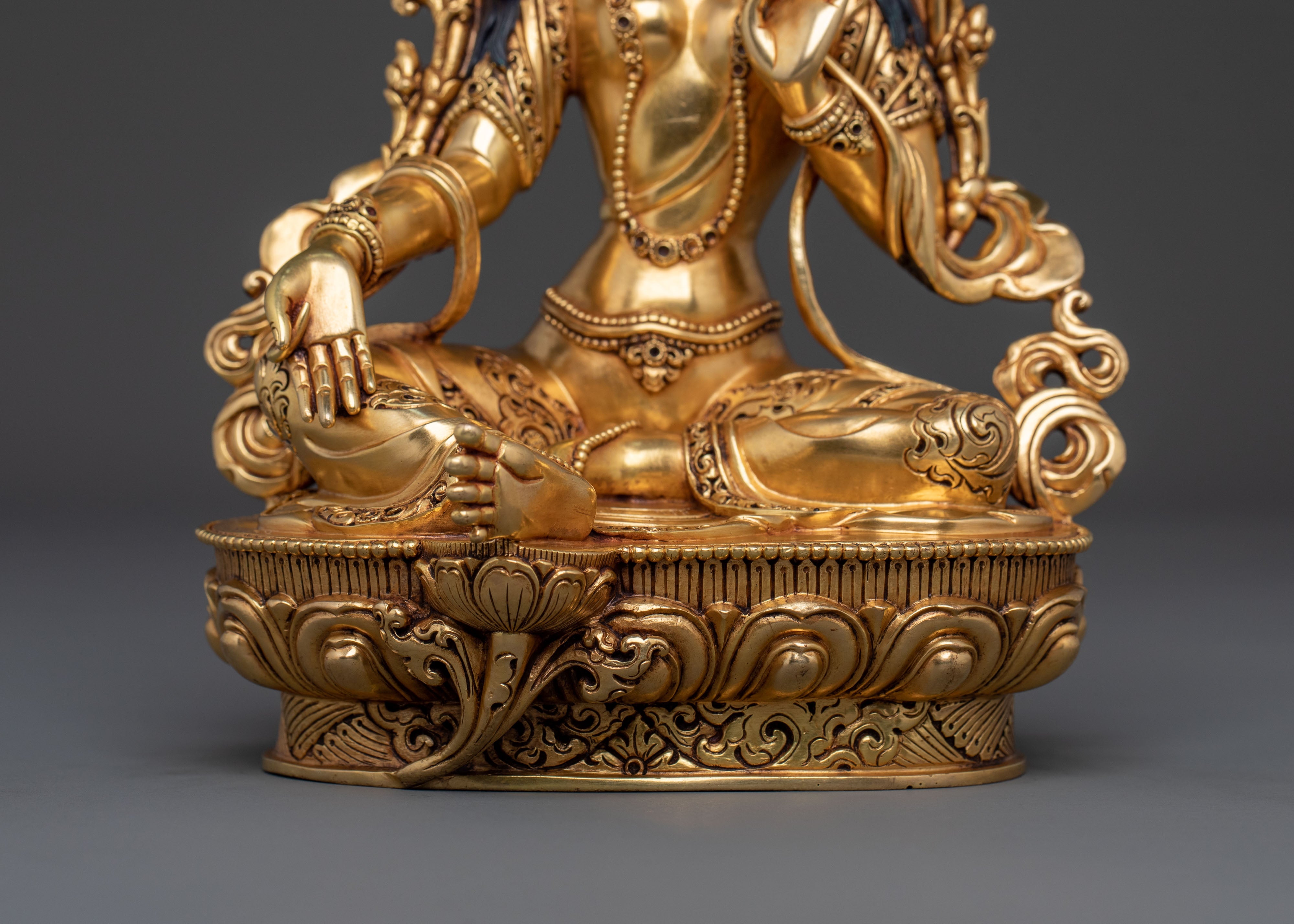 Green Tara Dharma Protector Goddess Statue