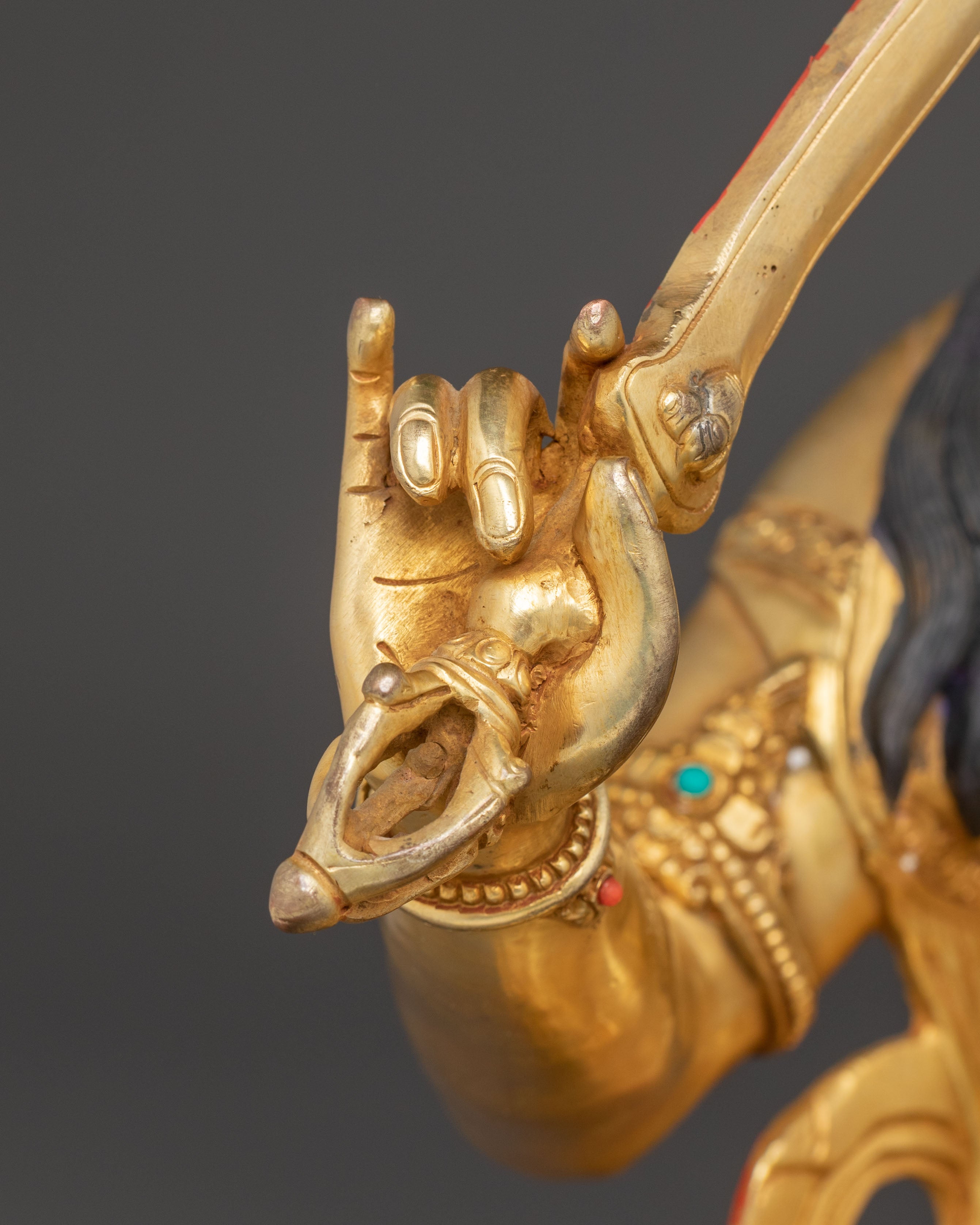 Handmade Copper Statue of Bodhisattva Manjushri | Embodiment of Wisdom