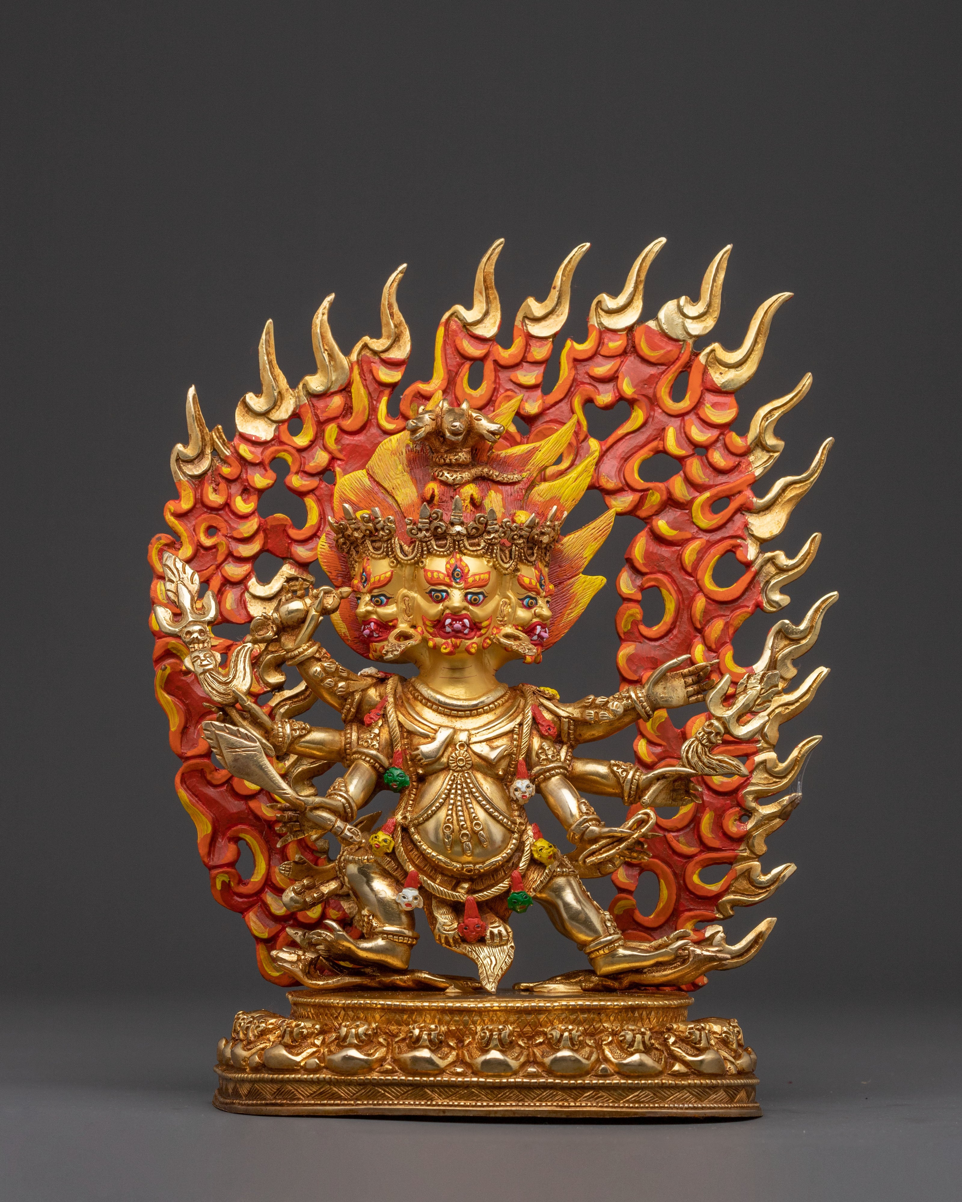 Tantric Statue of Hayagriva - Golden Reverence