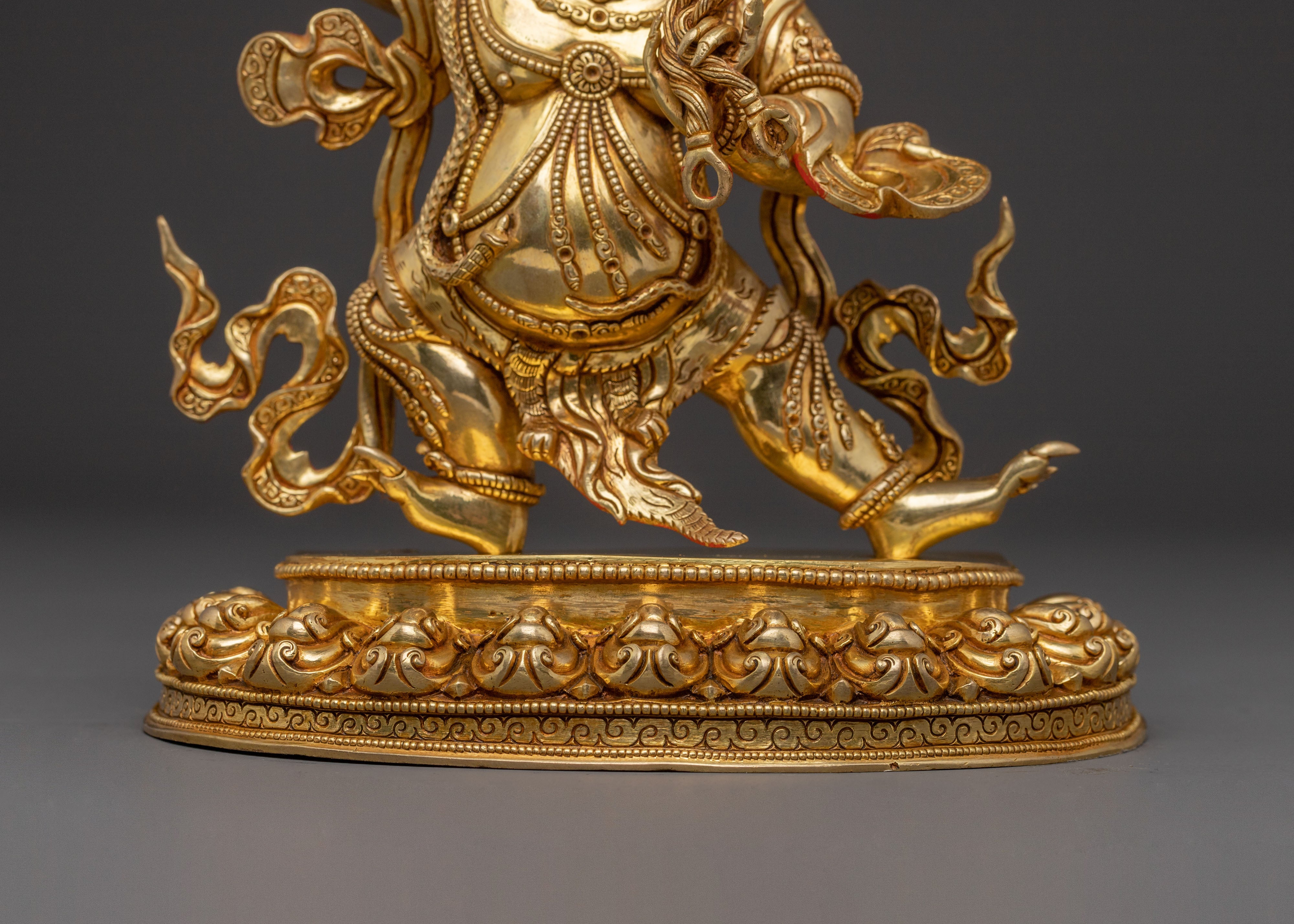 Vajrapani Bodhisattva — Hand-Gilded Copper Sculpture