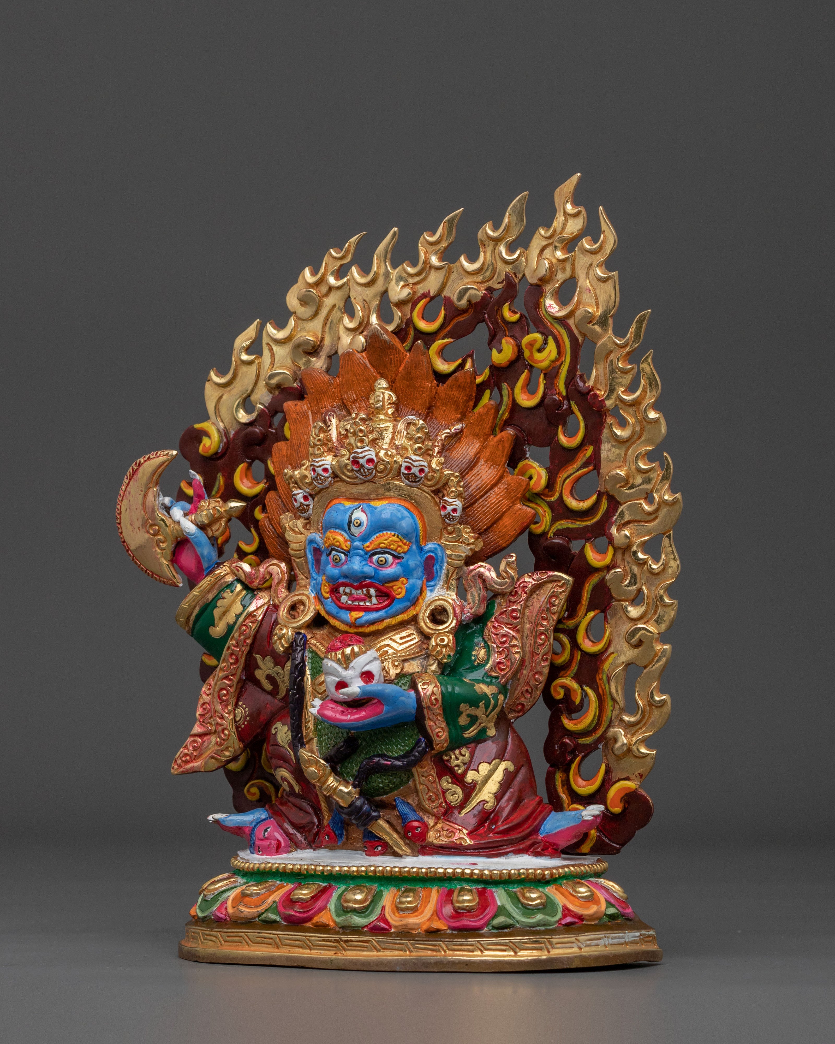 Wrathful Mahakala Bernakchen Statue | Symbol of Protection