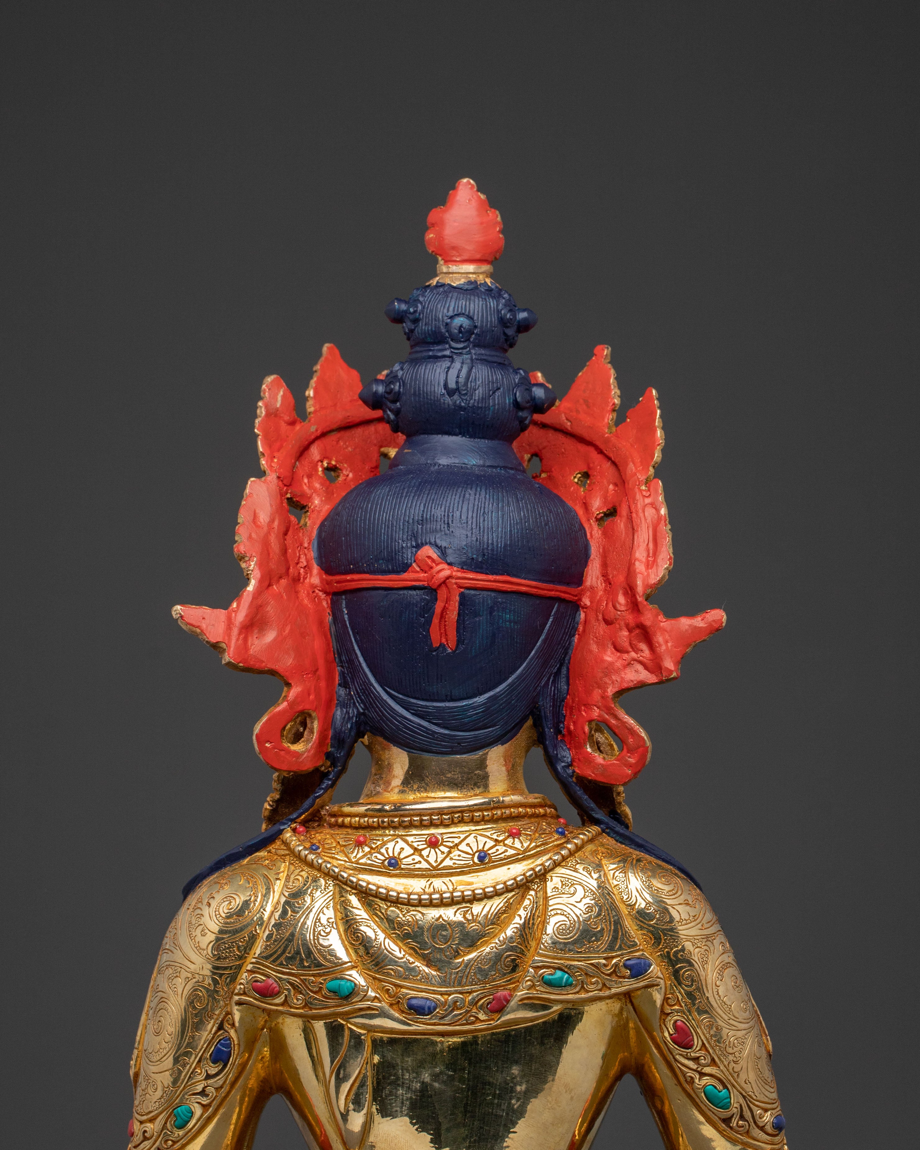 Sacred Tibetan Amitayus Statue | Long Life Deity