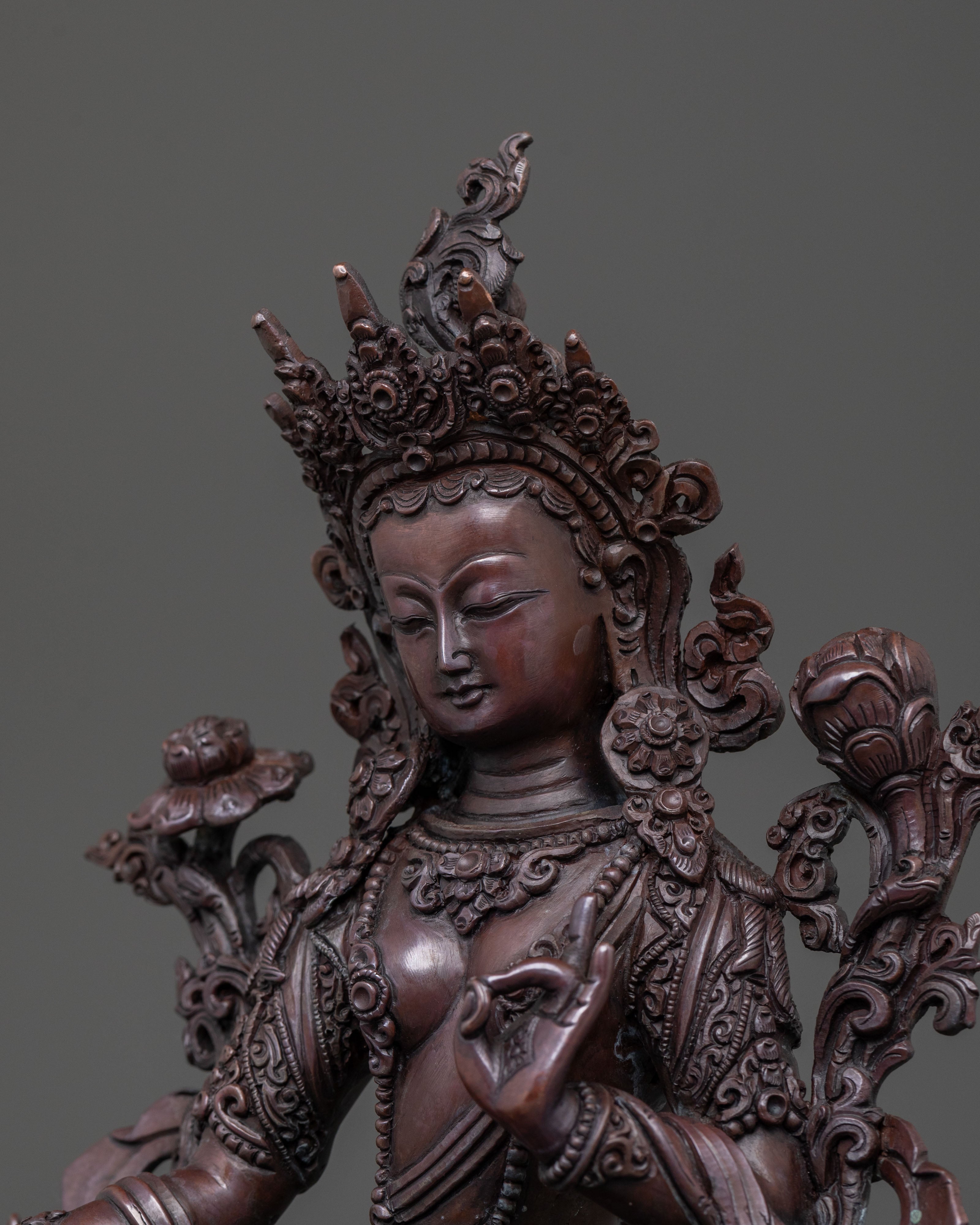 Green Tara Protector Figurine | Goddess of Compassion