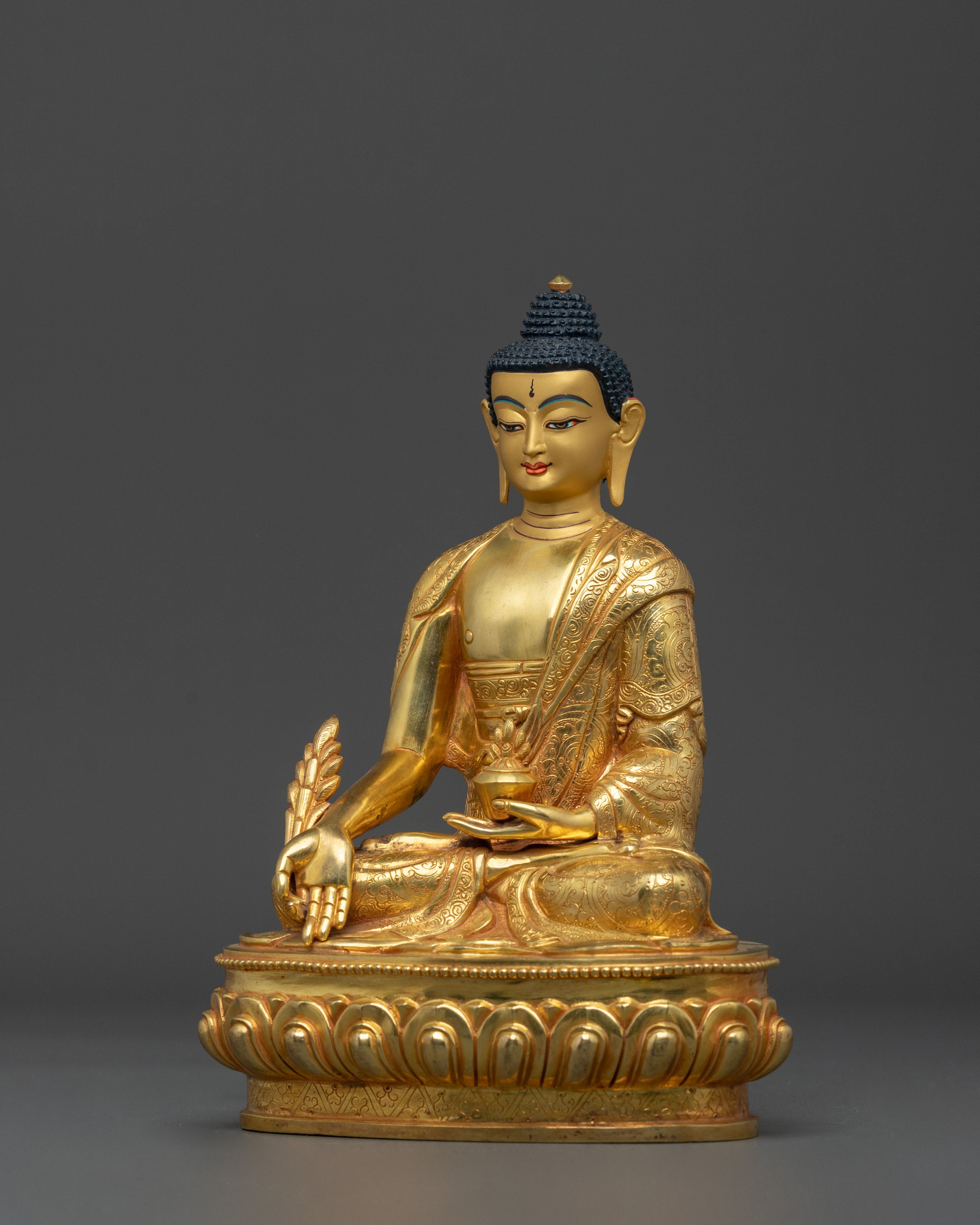 Medicine Buddha Tibetan Buddhist Statue | Healing Buddha of Compassion