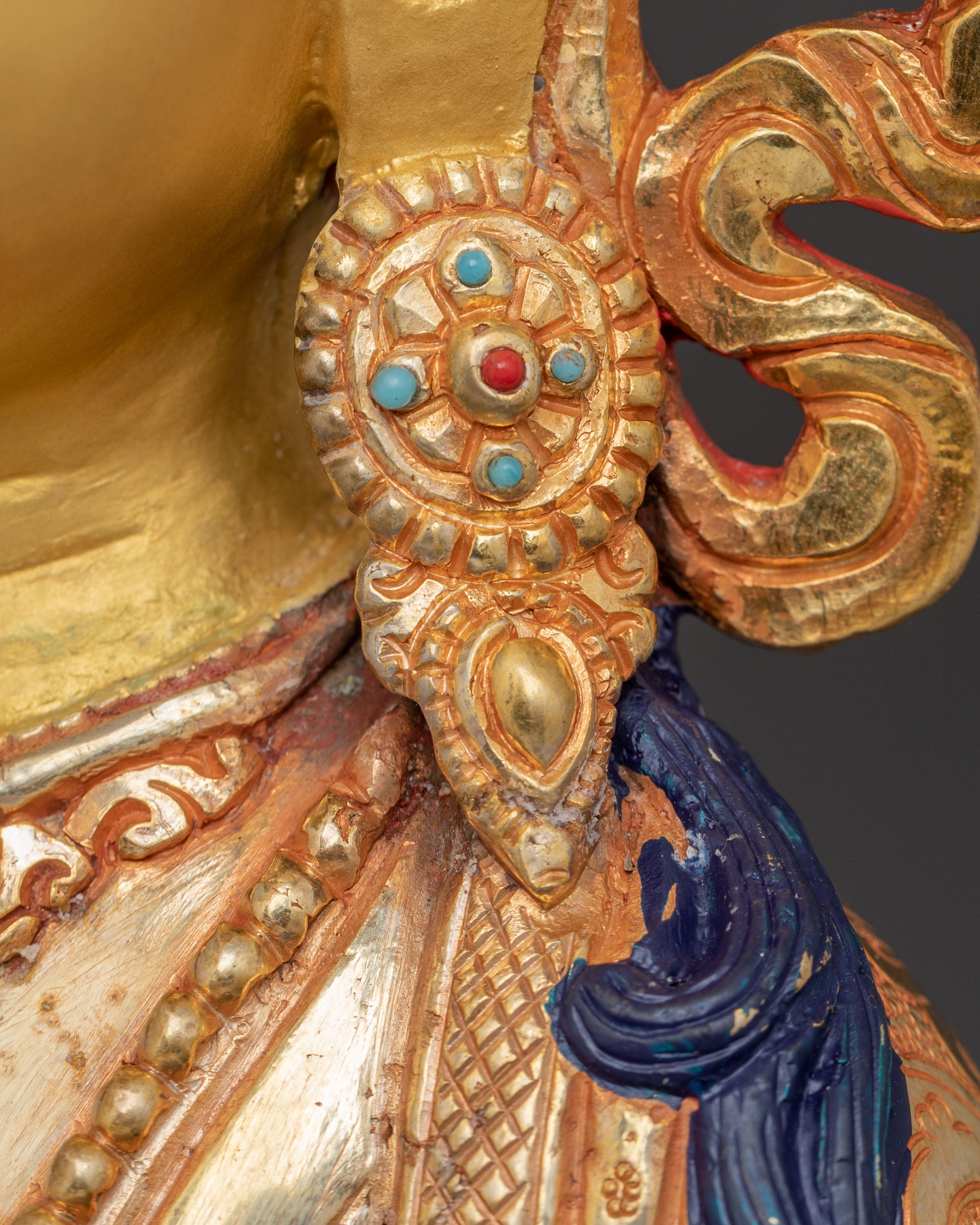 Longevity Amitayus 24K Gold Gilded Statue - A Sacred Art