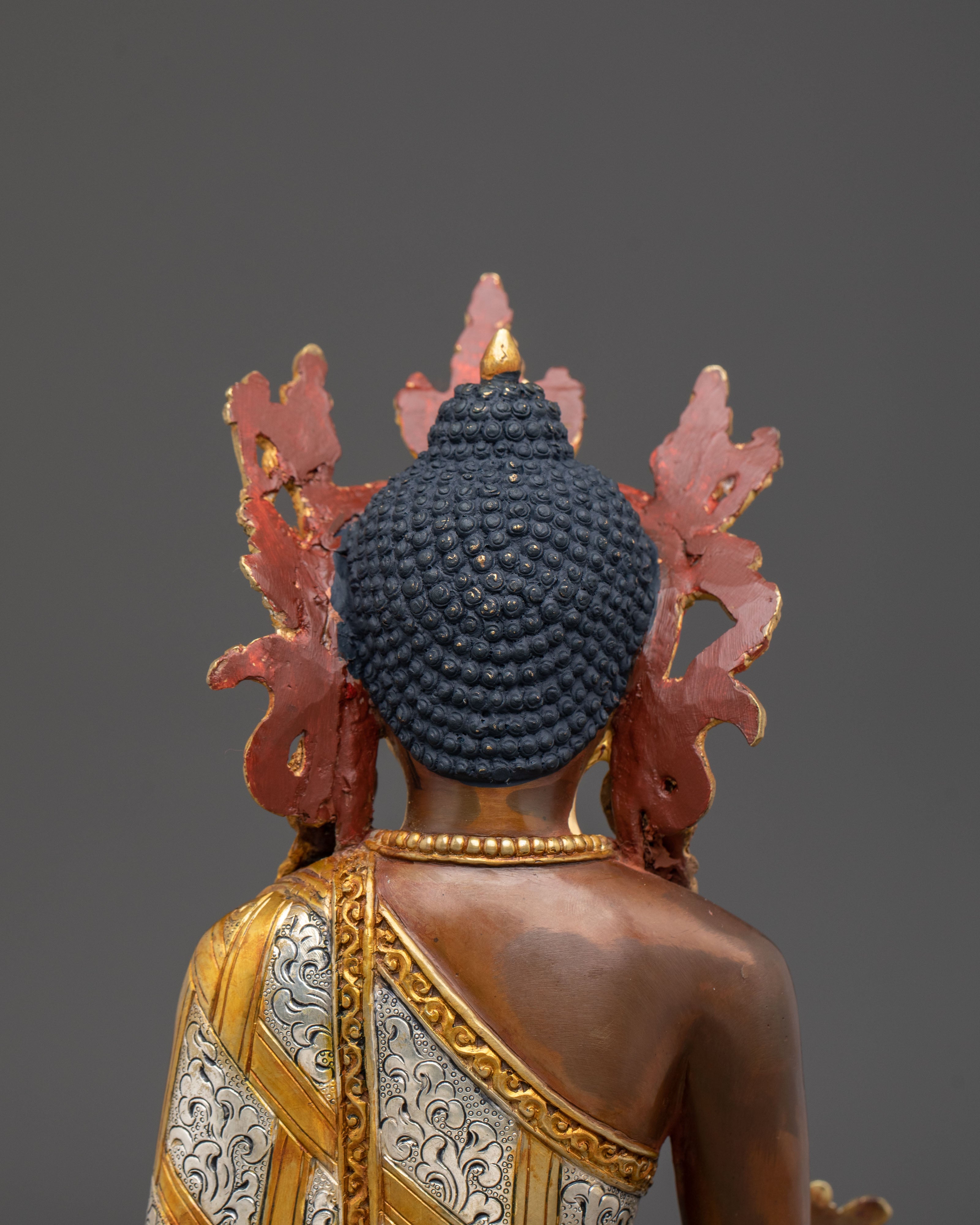Medicine Buddha Statue | Hand-Gilded Serenity