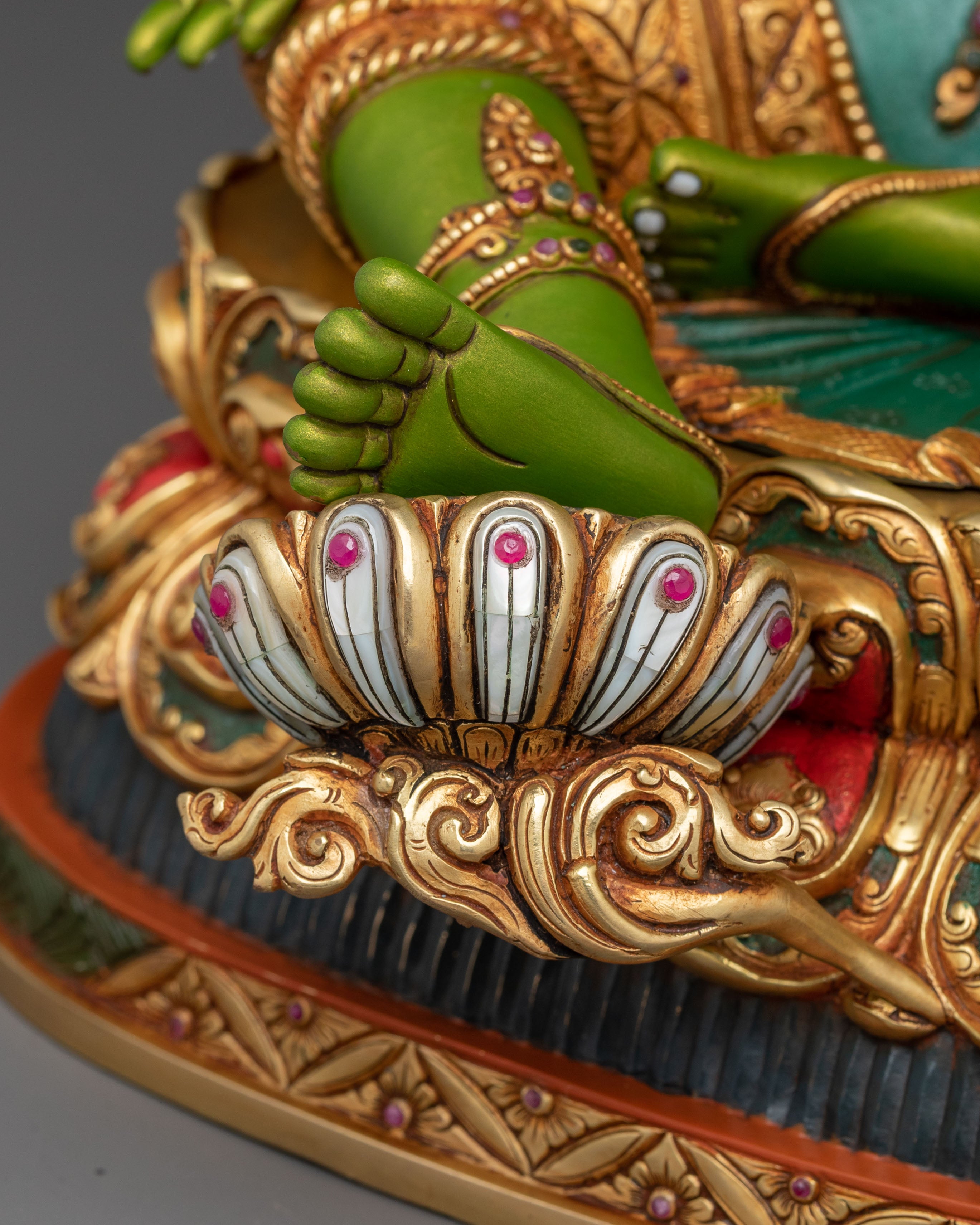 Green Tara Sculpture: Swift Protection