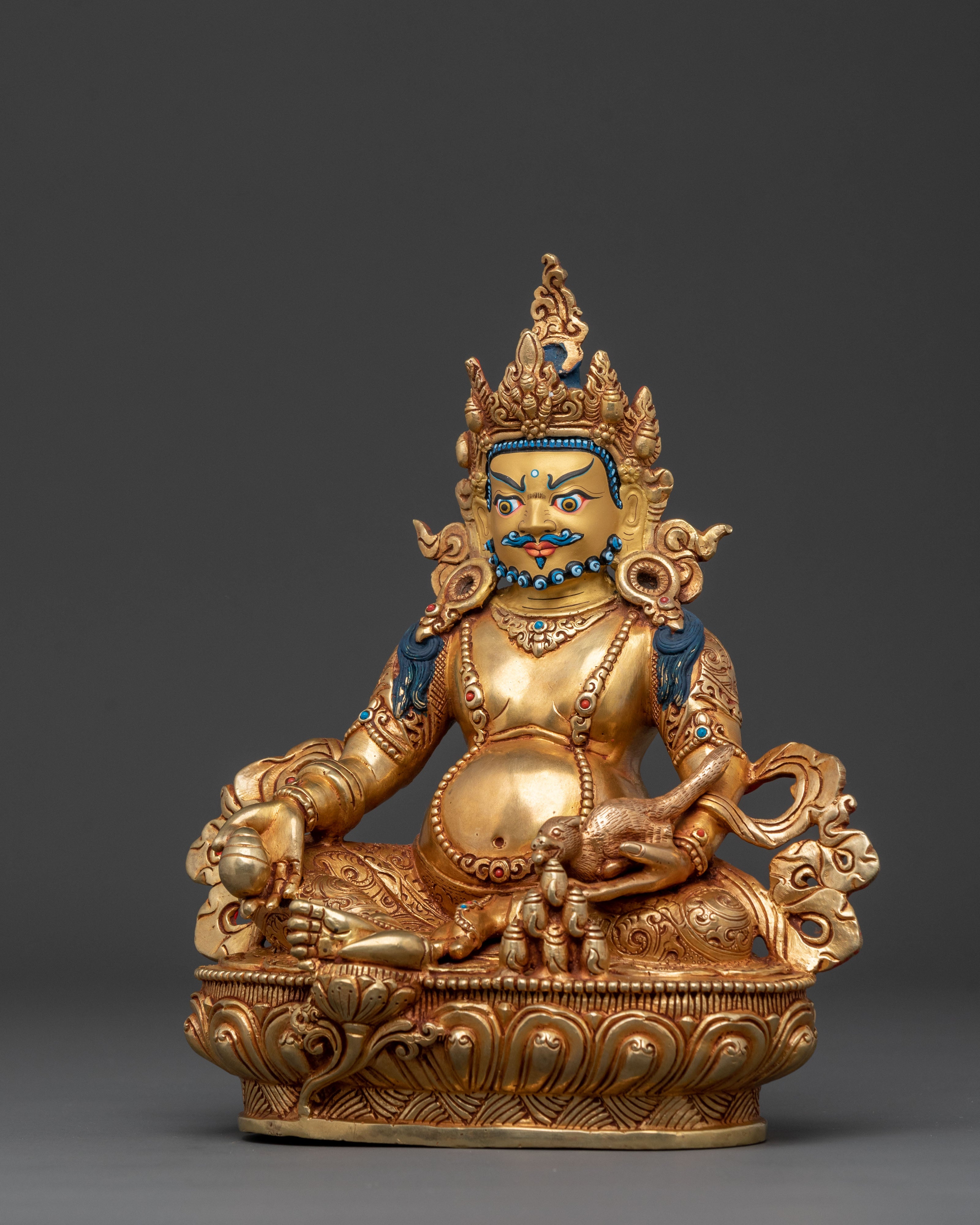 Handcrafted Dzambhala Spiritual Statue | Wealth Deity